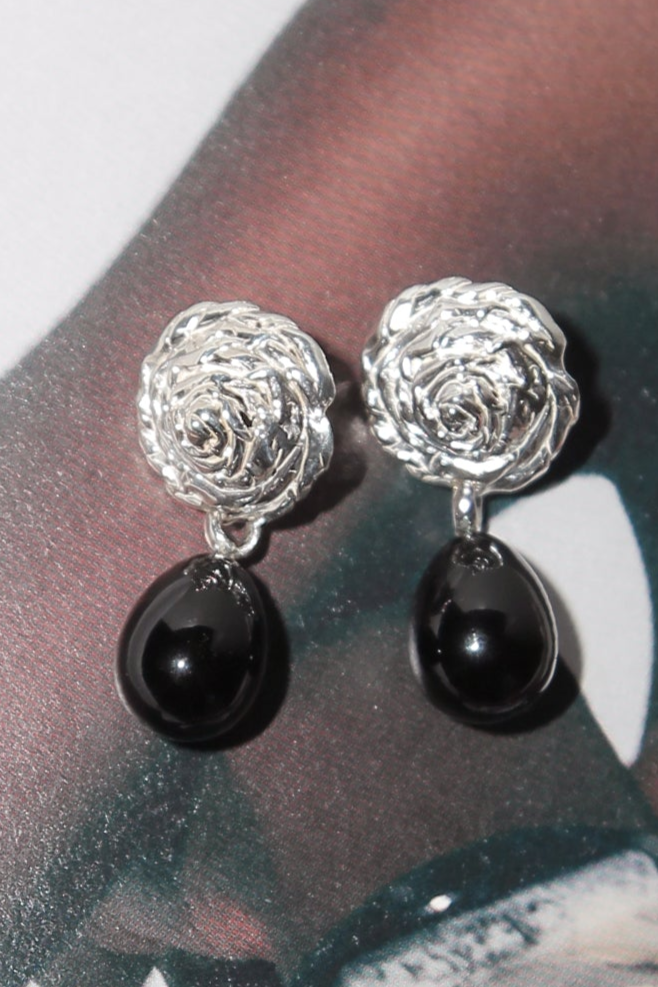 CORALI, Breton Onyx Earrings