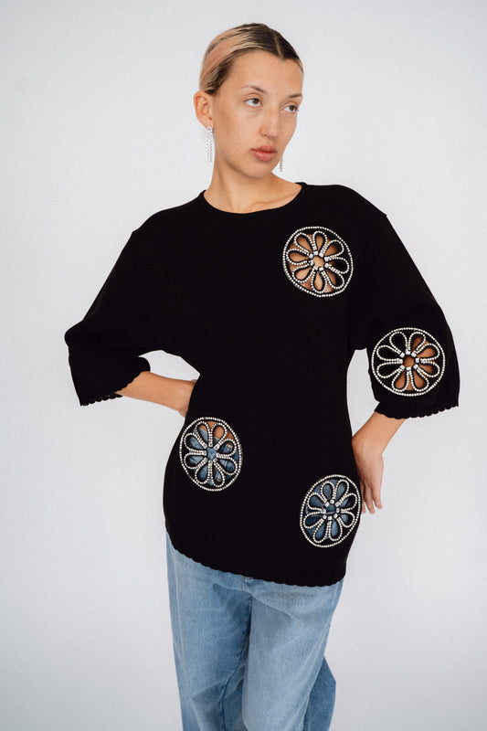 SKARULE, Crystal Top, Black