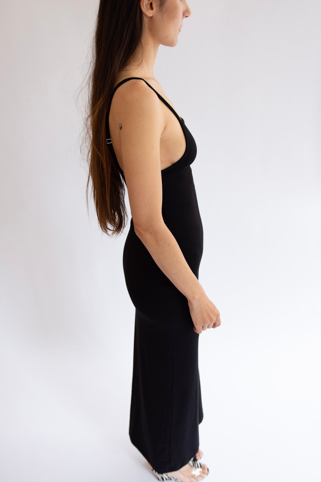 NIA THOMAS, Othella Tank Dress, Black