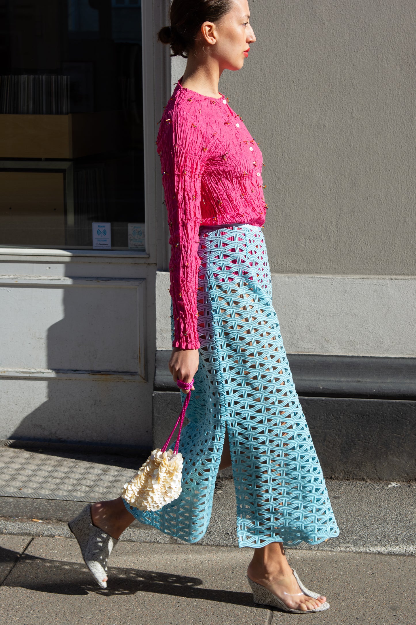 MR. LARKIN, Lou Lou Skirt, Heavy Lace, Sea