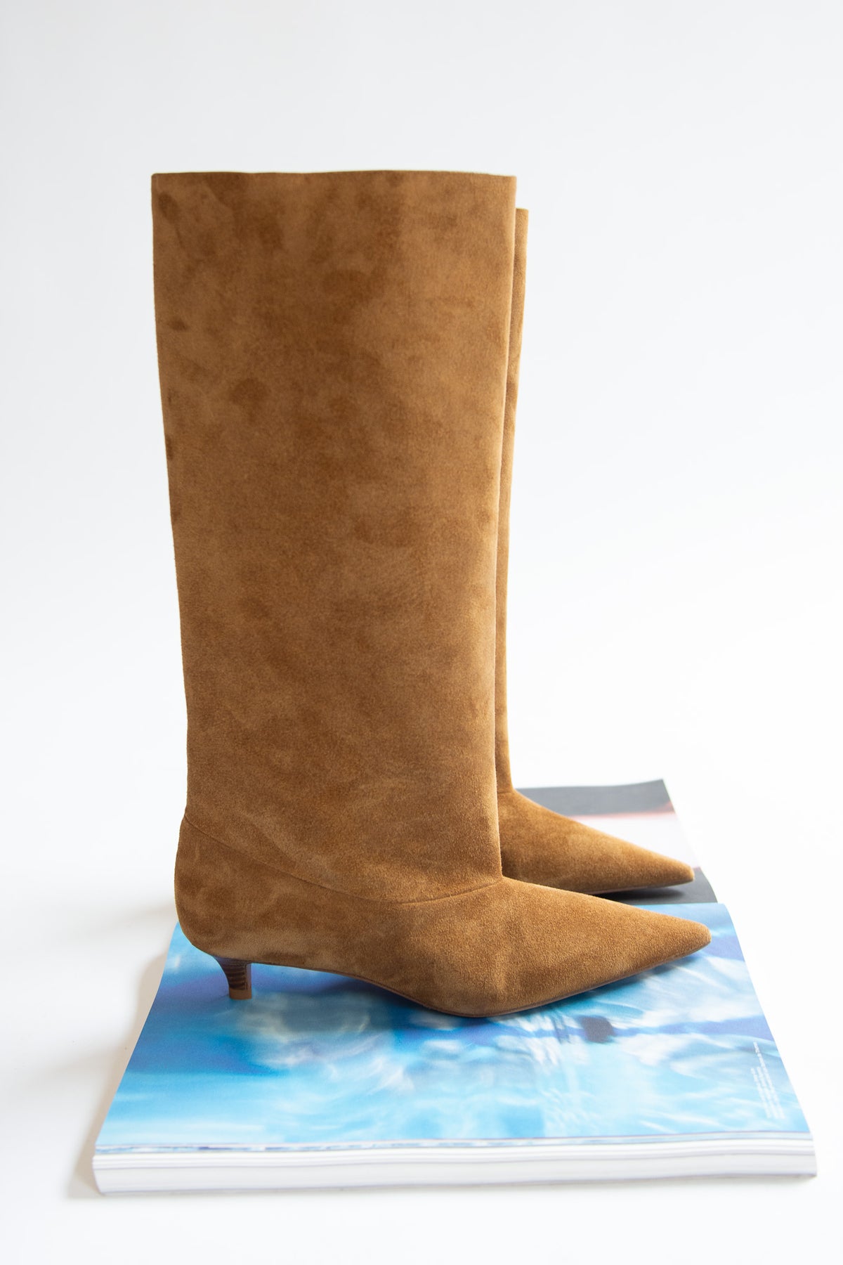 THE GARMENT, Gigi Suede Boots, Chestnut