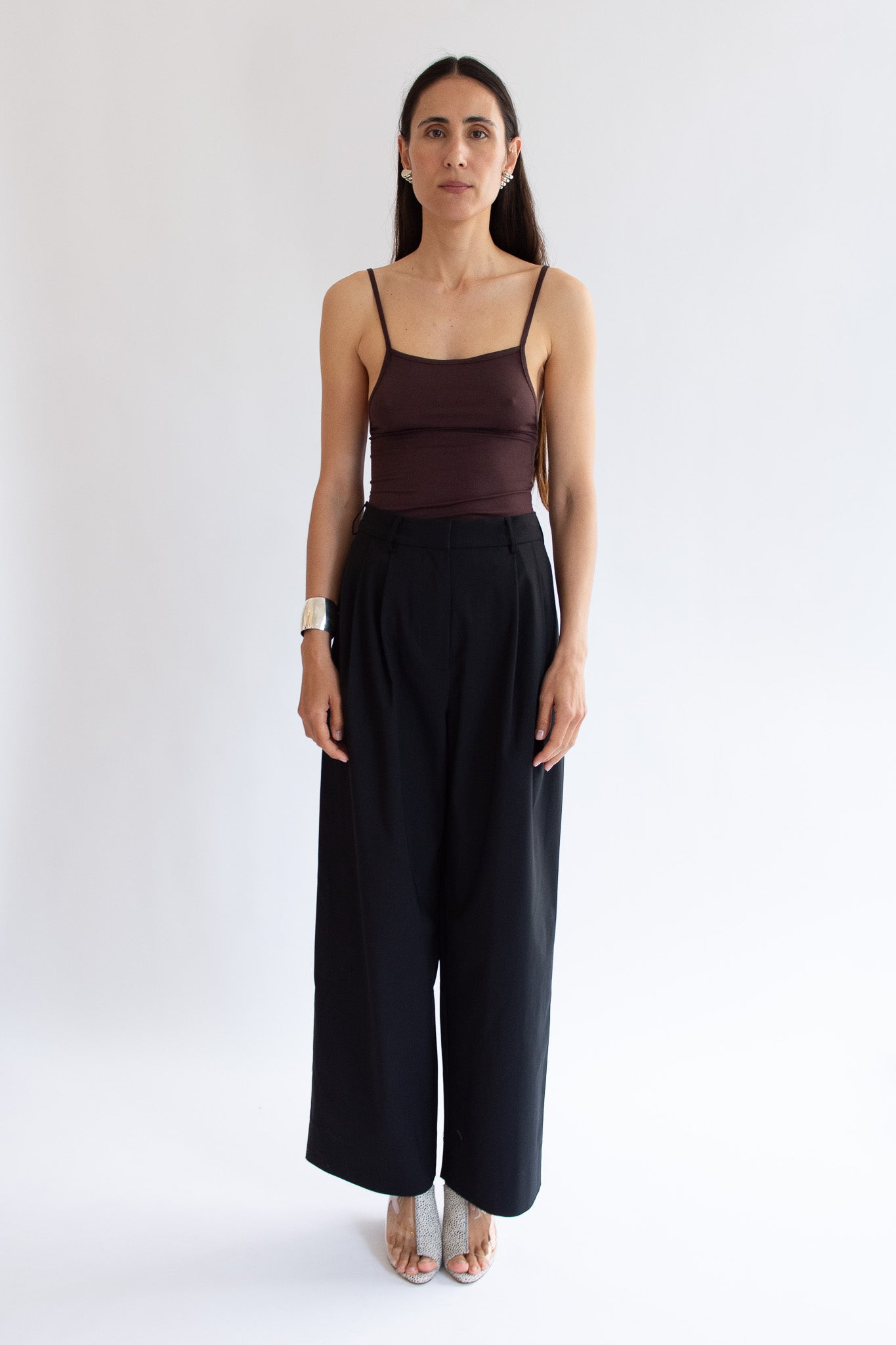 NIA THOMAS, Othella Tank Top, Espresso