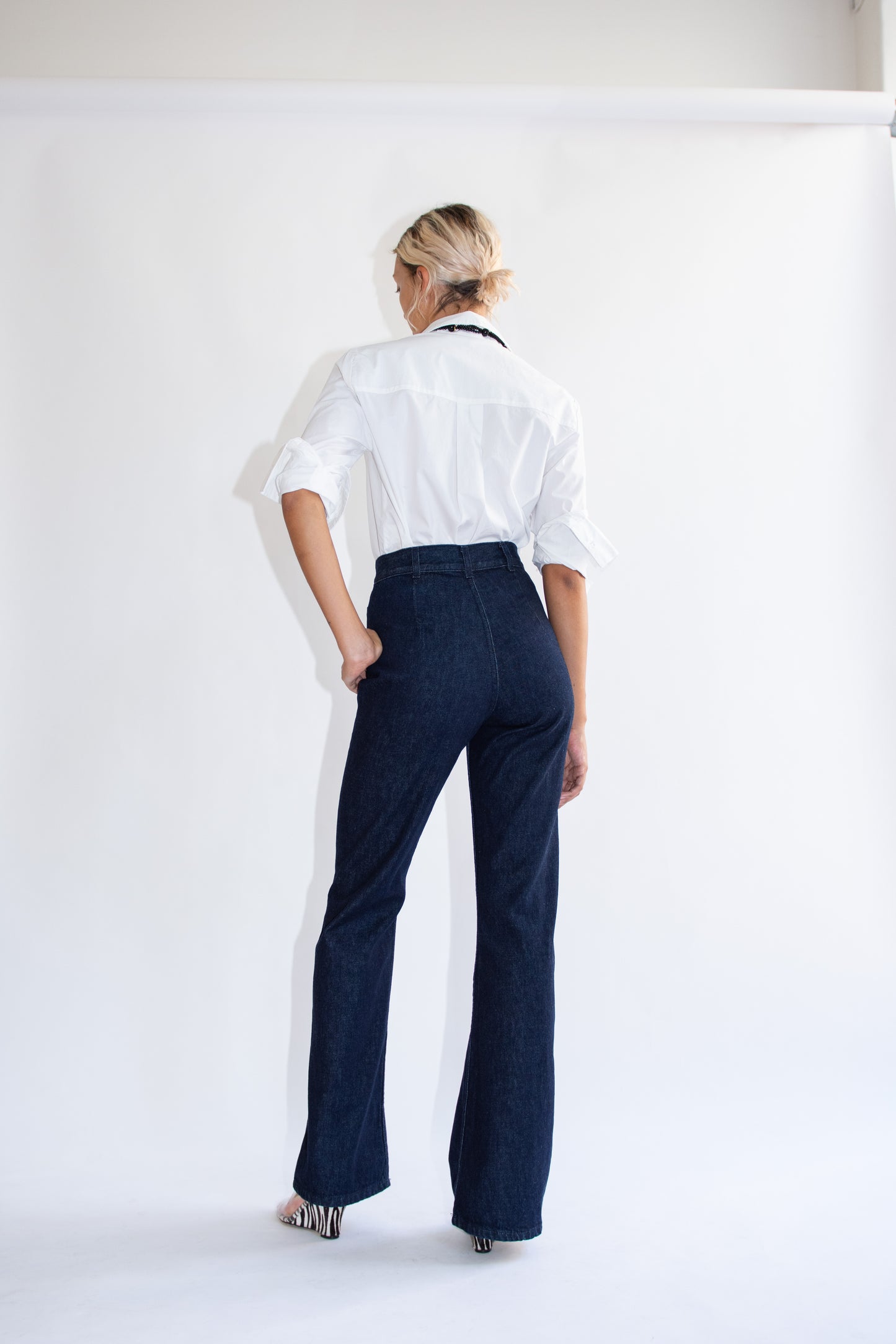 JESSE KAMM, Les Deux Pants, Dark Blue/Dark Stitch