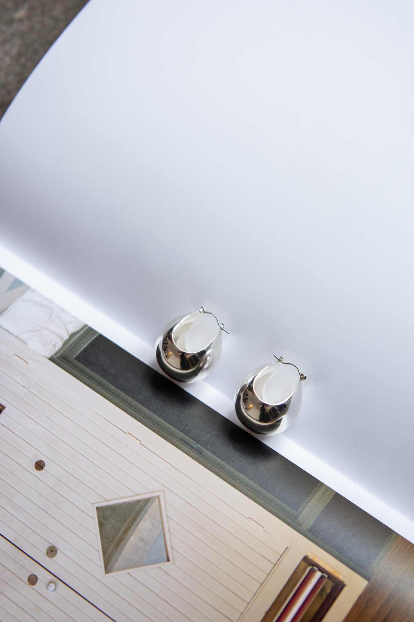 RACHEL COMEY, Large Keel Hoop, Sterling Silver