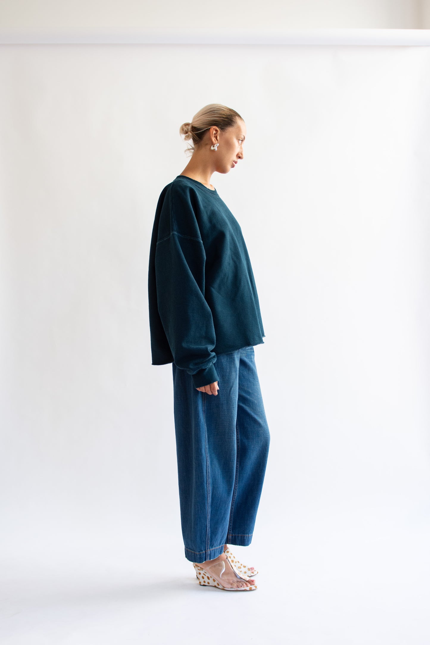 RACHEL COMEY, Fonder Sweatshirt, Teal
