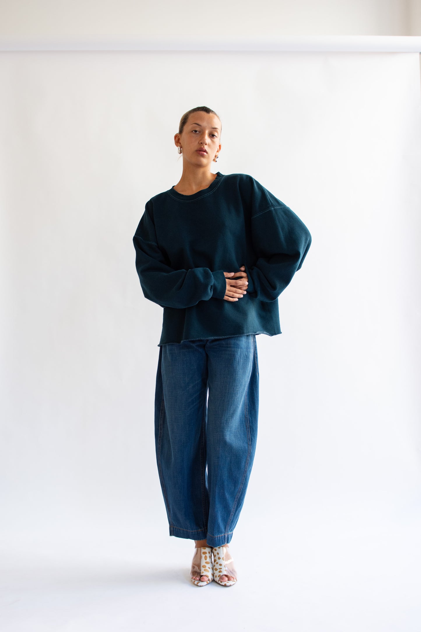 RACHEL COMEY, Fonder Sweatshirt, Teal