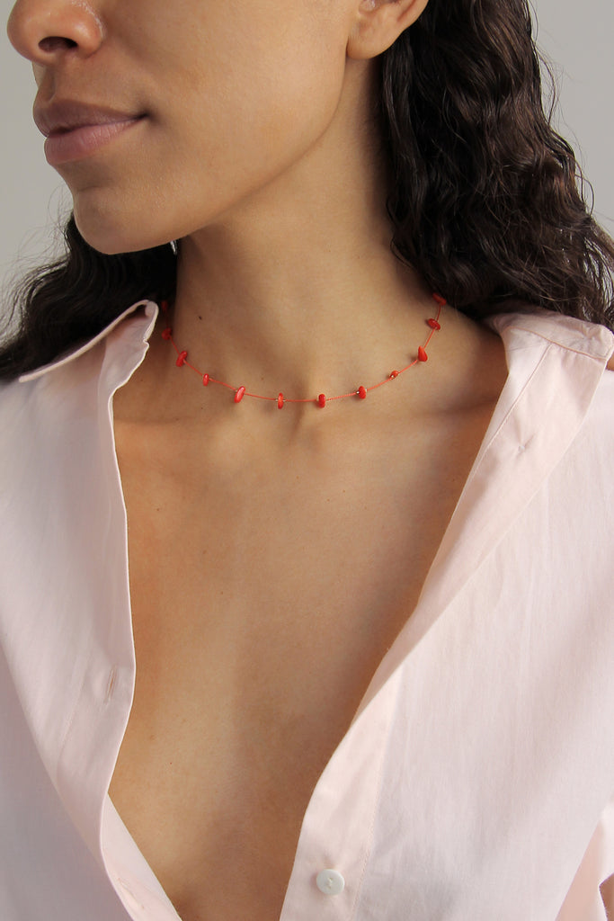 ISSHI, Desnuda Necklace, Tomato
