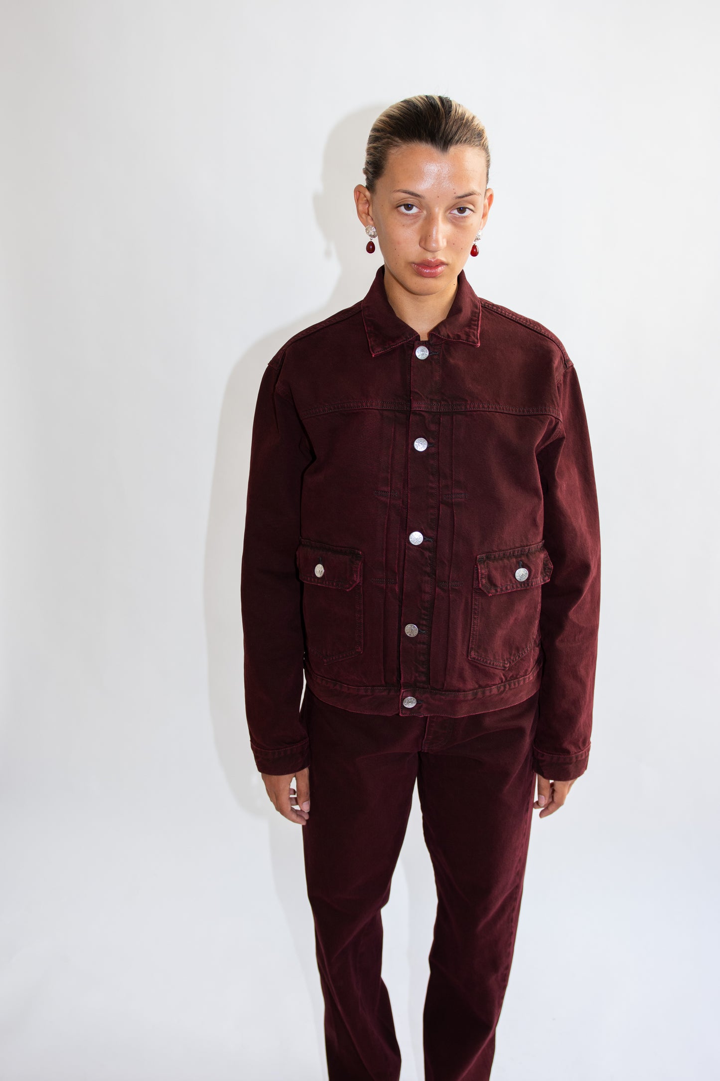 SUNFLOWER, Type 2 Jacket, Dark Wine Dyed