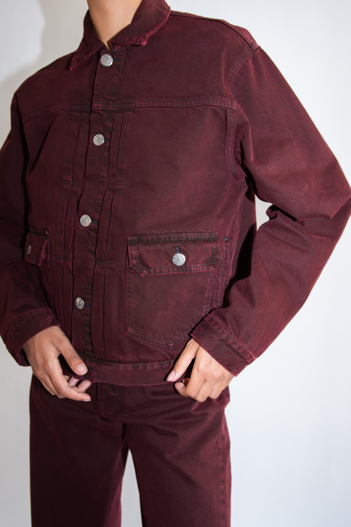 SUNFLOWER, Type 2 Jacket, Dark Wine Dyed