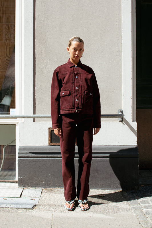 SUNFLOWER, Type 2 Jacket, Dark Wine Dyed