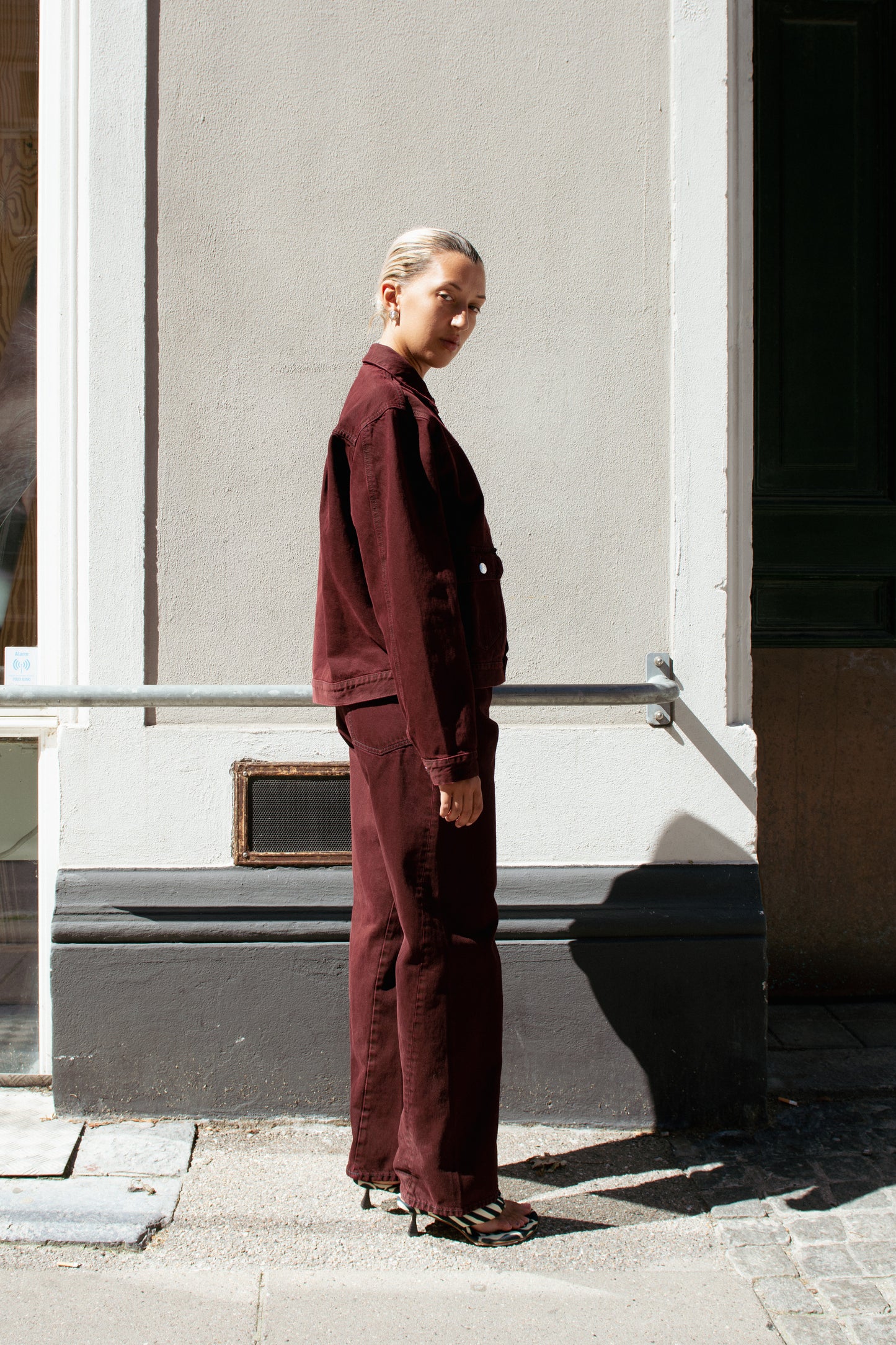 SUNFLOWER, Type 2 Jacket, Dark Wine Dyed