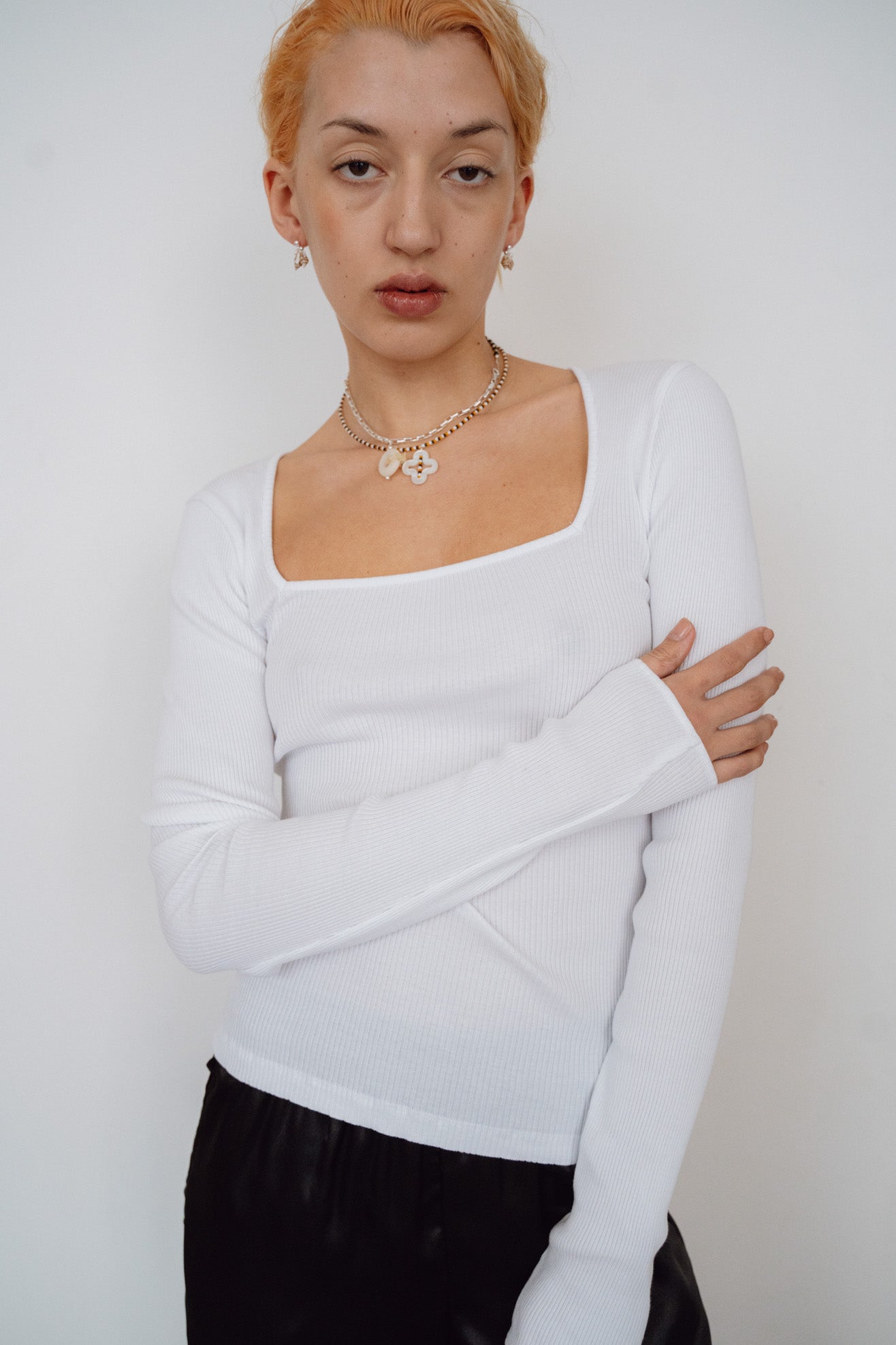 OPÉRASPORT, Rose Seamless Top, White