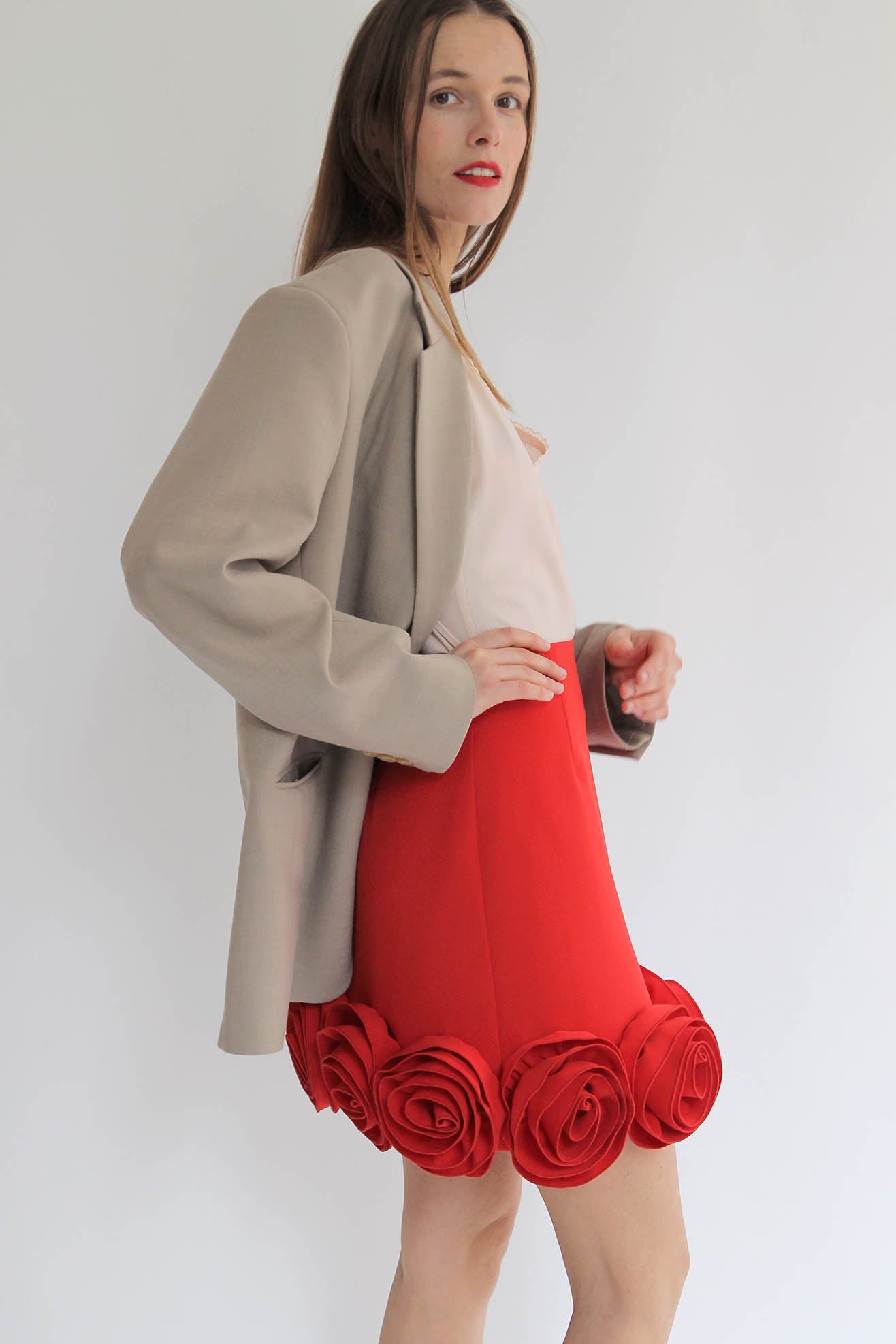 MR. LARKIN, Babette Skirt, Rose