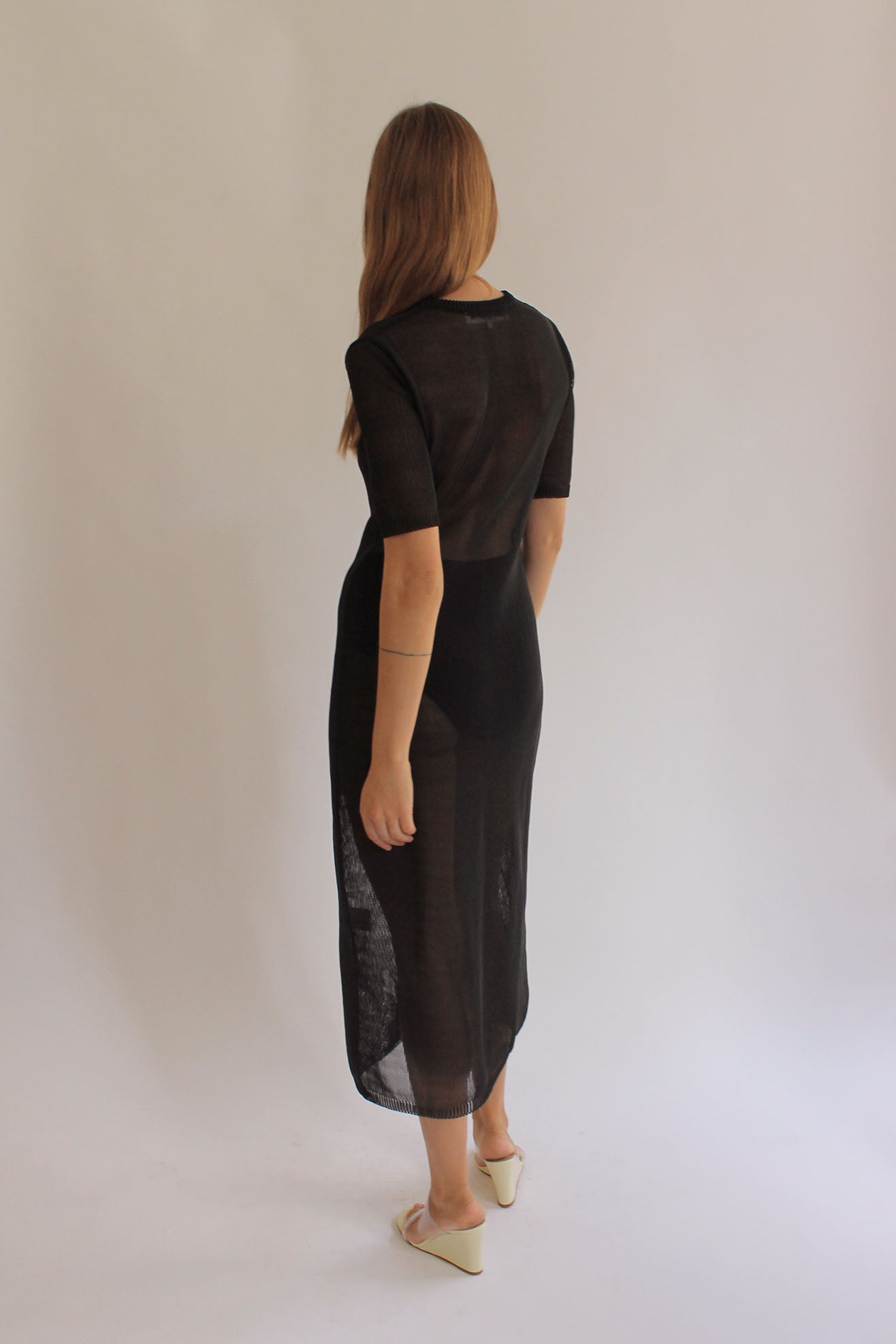 MR. LARKIN, Freddy Knit Dress, Black