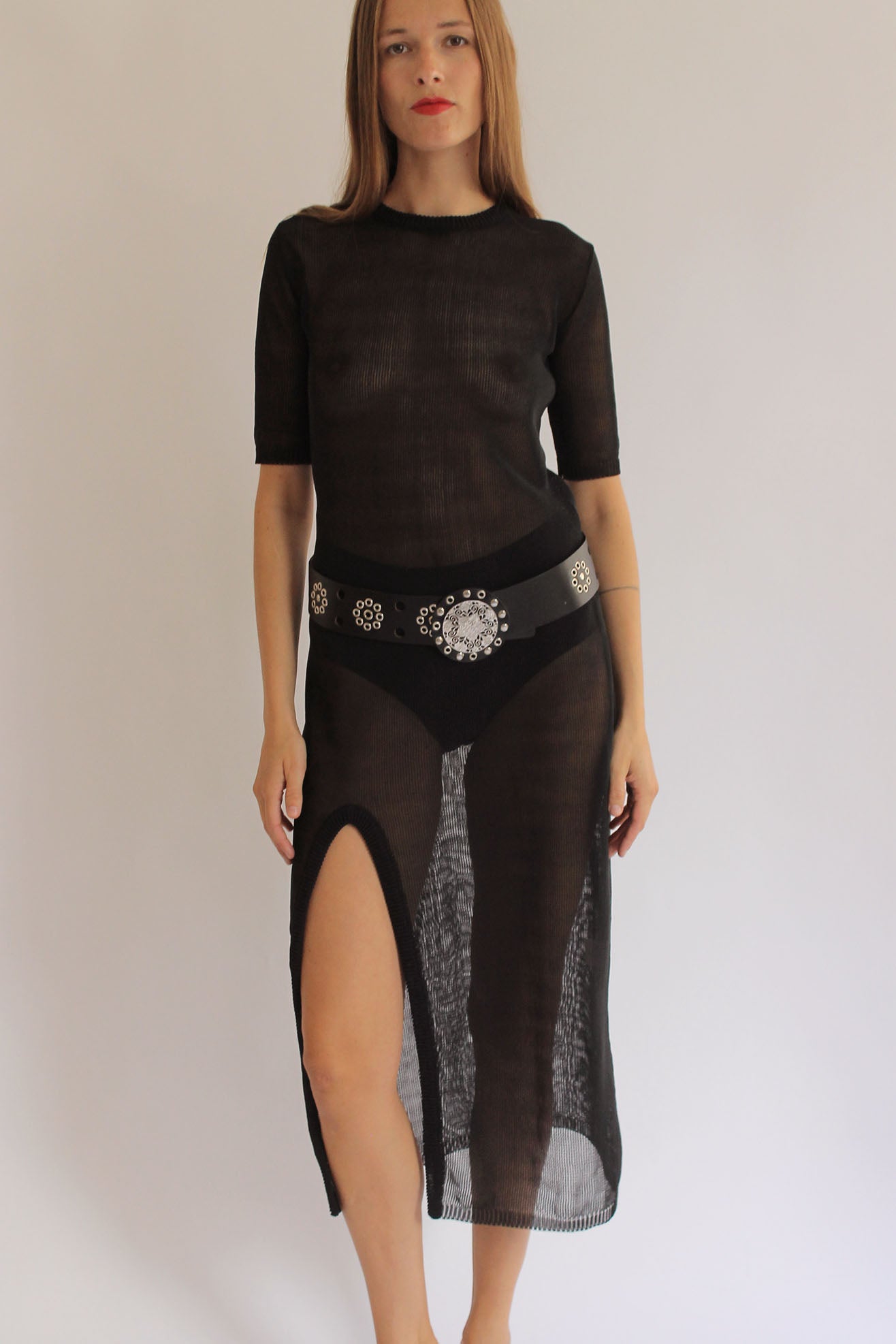 MR. LARKIN, Freddy Knit Dress, Black