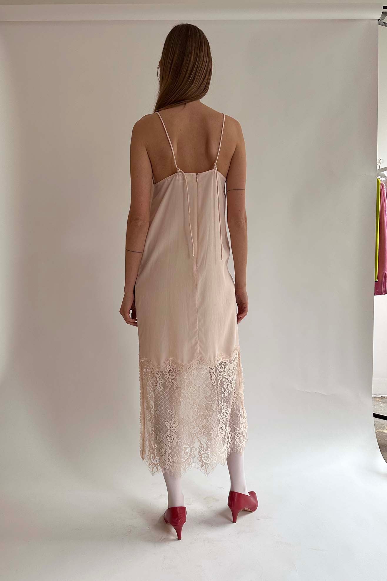MR. LARKIN, Merci Slip Dress, Pale Peach
