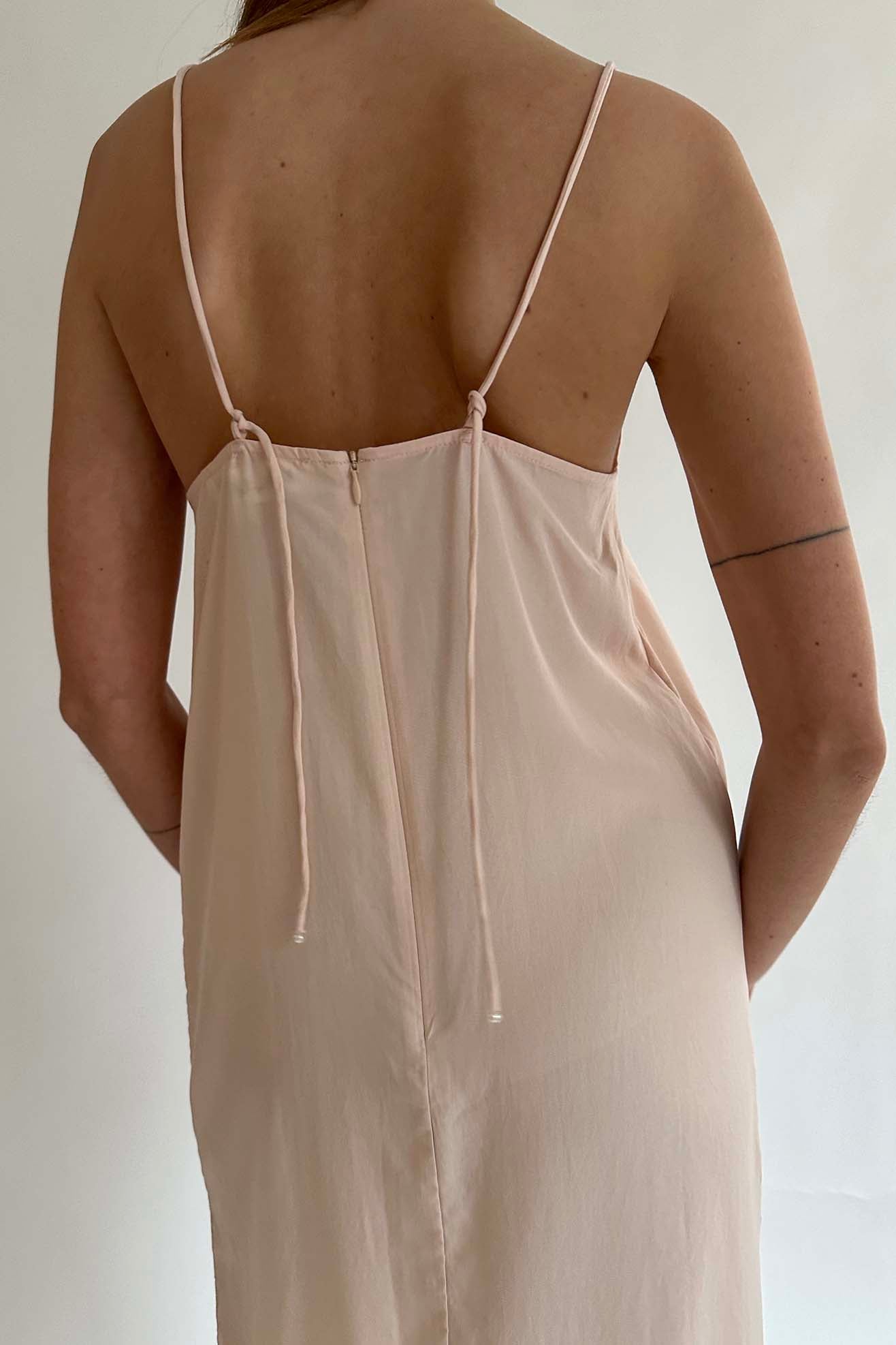 MR. LARKIN, Merci Slip Dress, Pale Peach