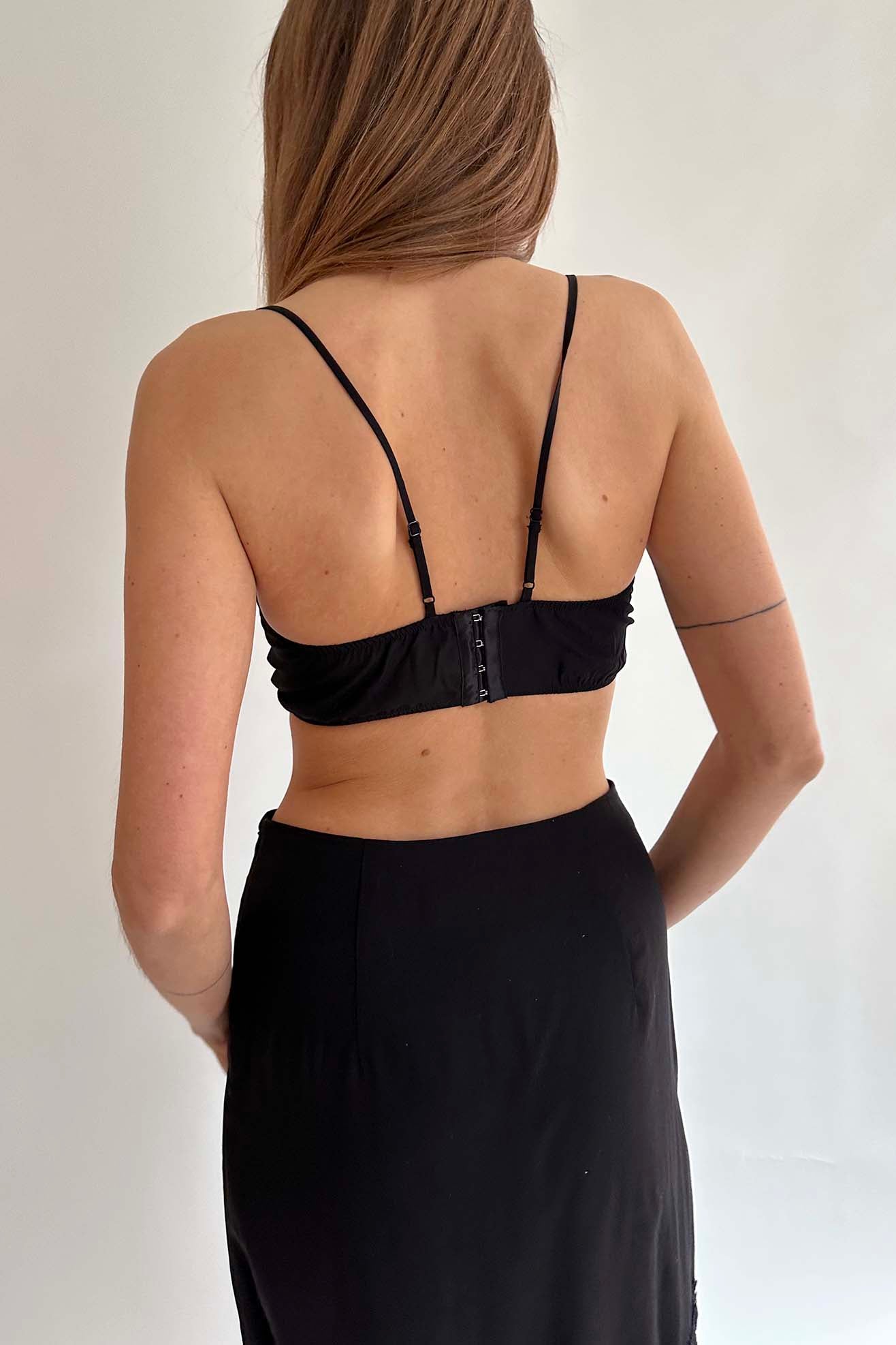 MR. LARKIN, Petite Bralette, Black