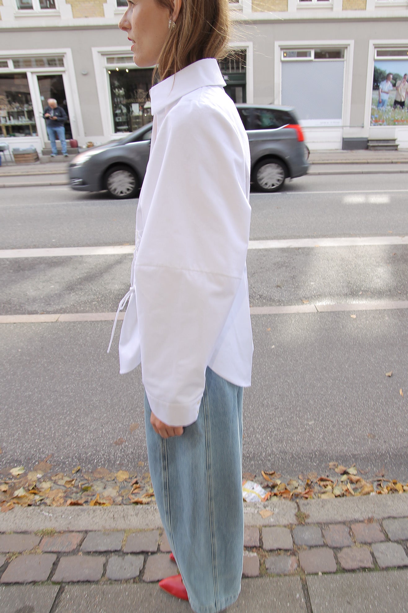 MR. LARKIN, Roberta Corset Shirt, Off White
