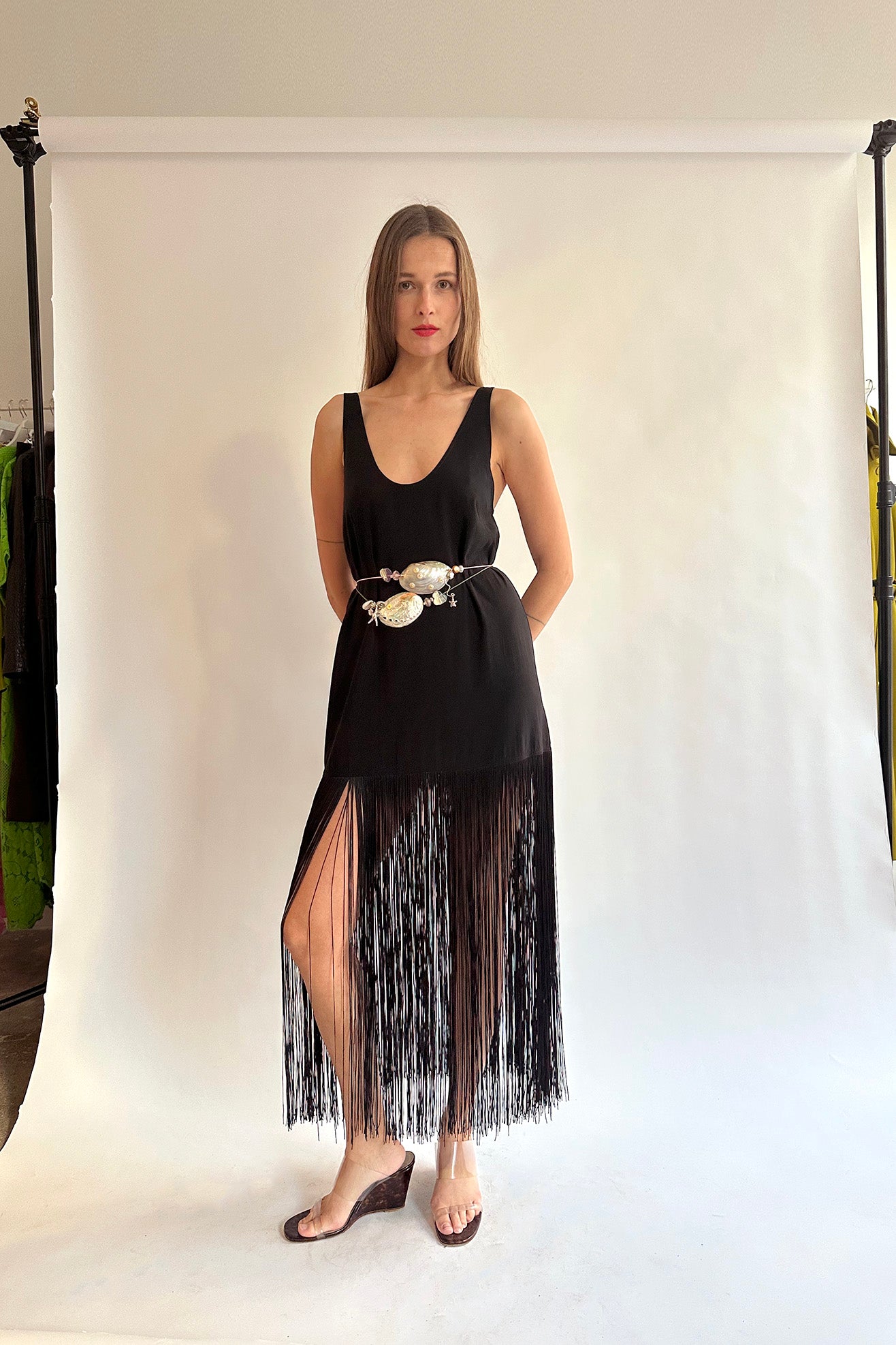 MR. LARKIN, Tassel Slip Dress