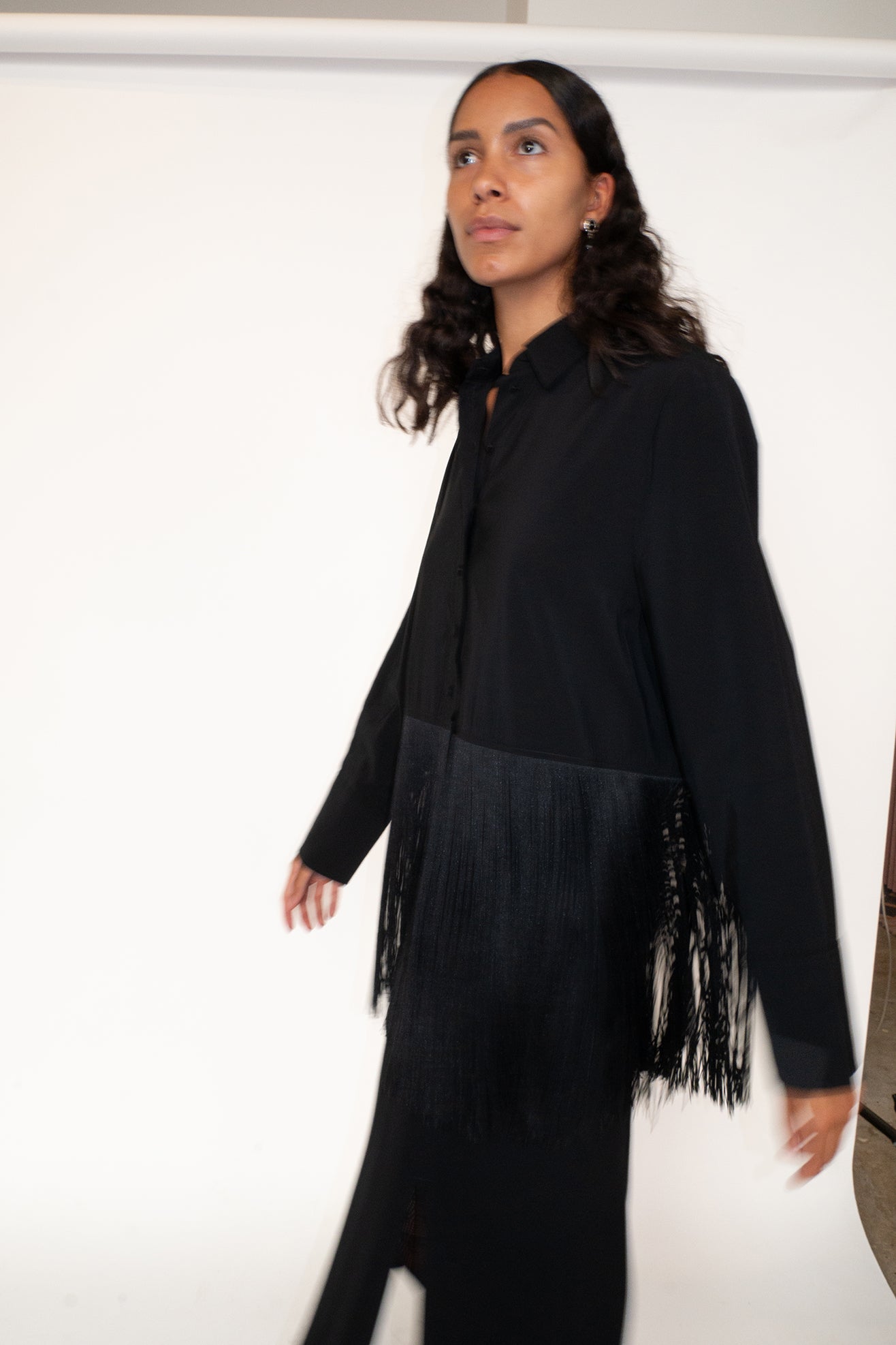 MR. LARKIN, Tassel Shirt, Black