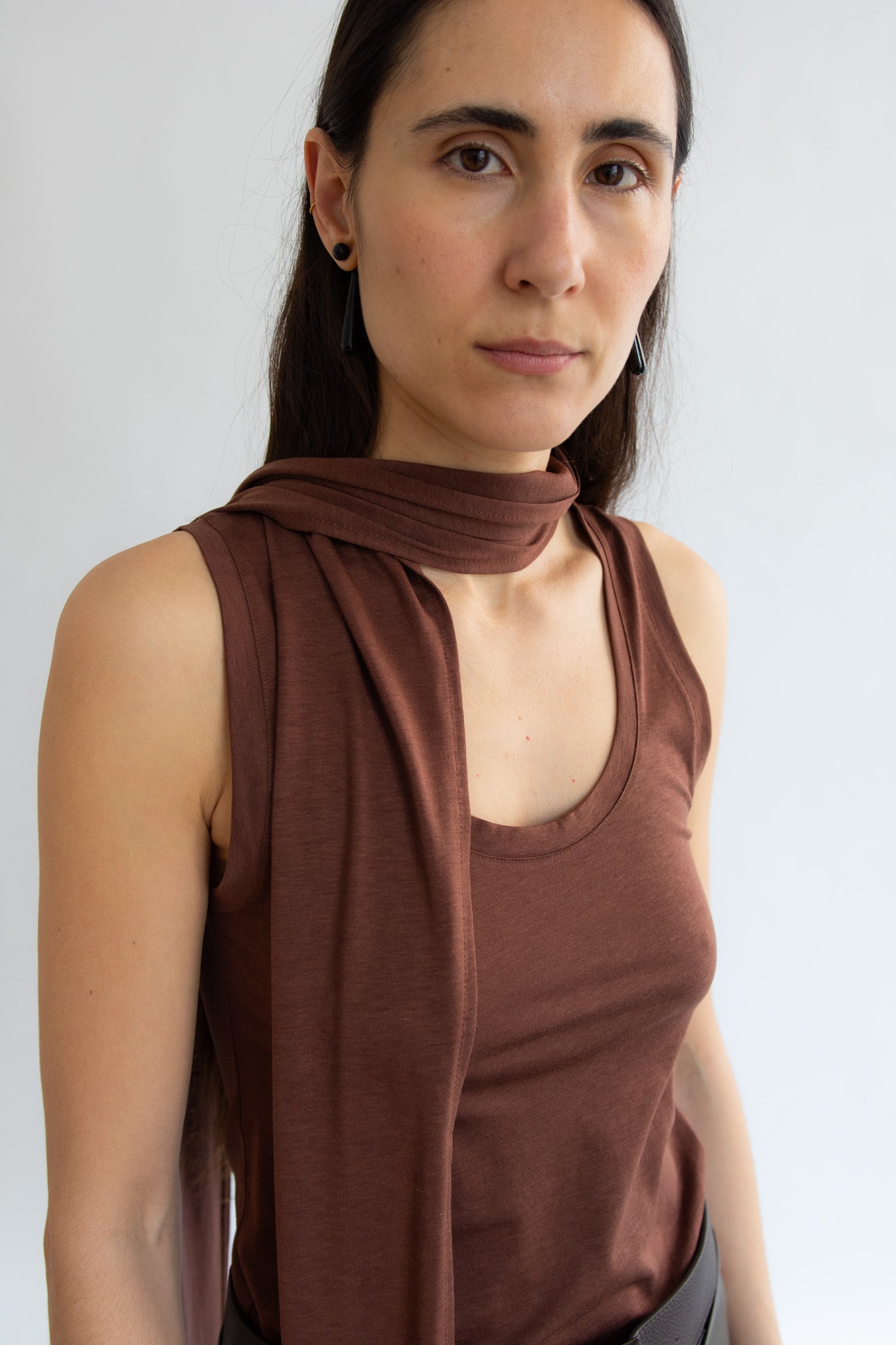 LAMIA LAGHA, LouLou Top, Brown