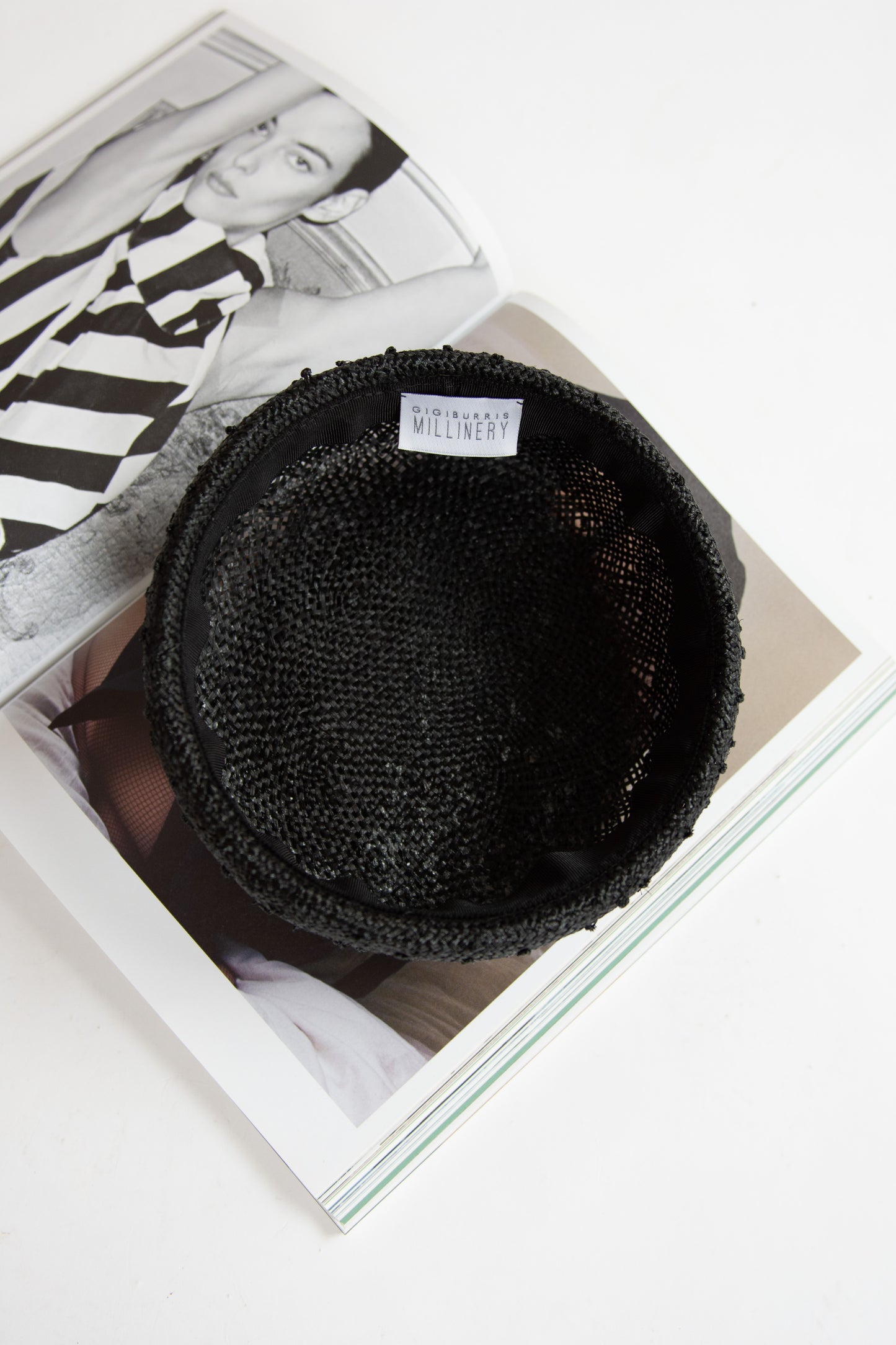 Gigi Burris, Sharina Hat, Black Raffia