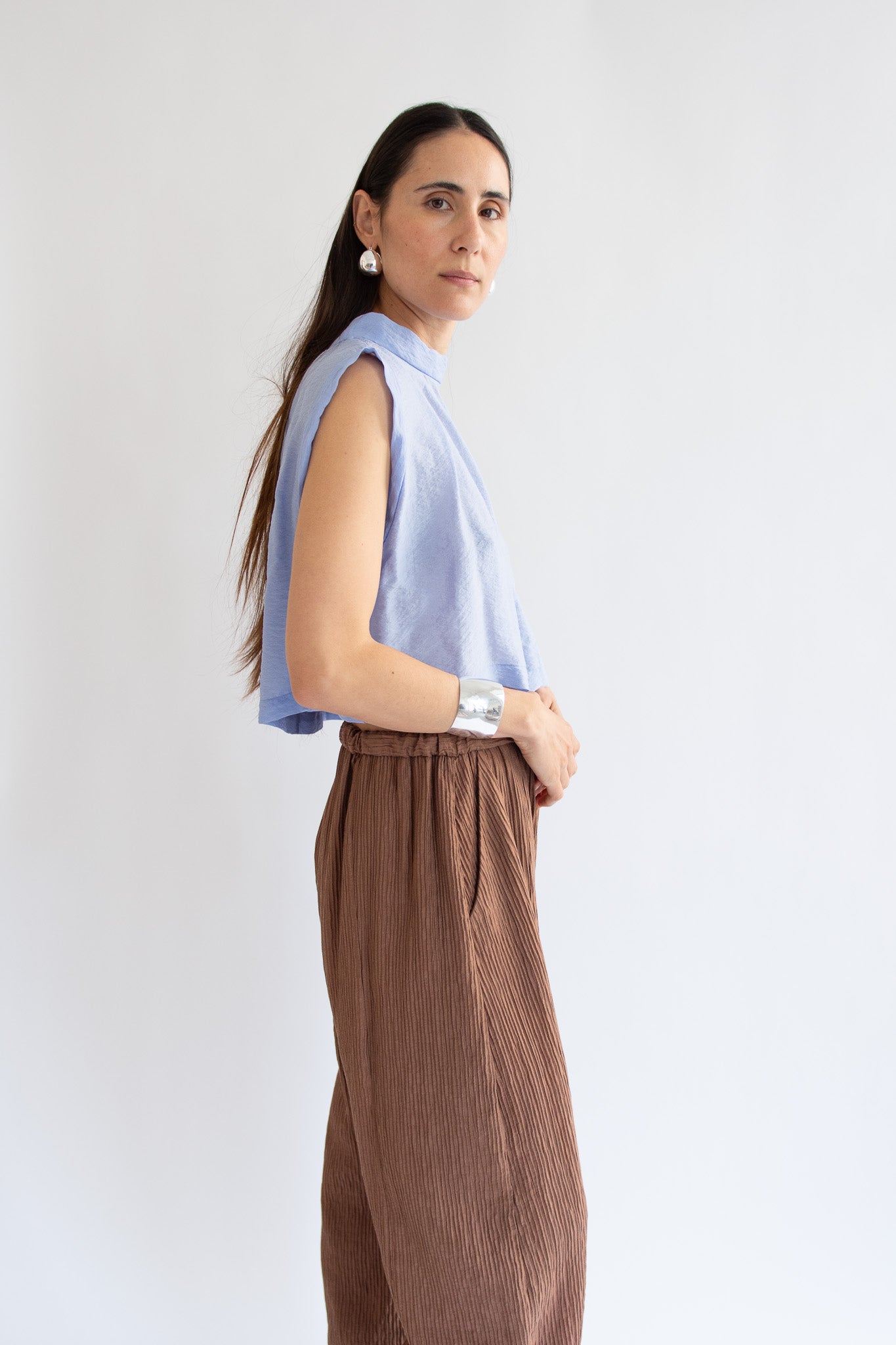 RACHEL COMEY, Bacchus Top, Light Blue