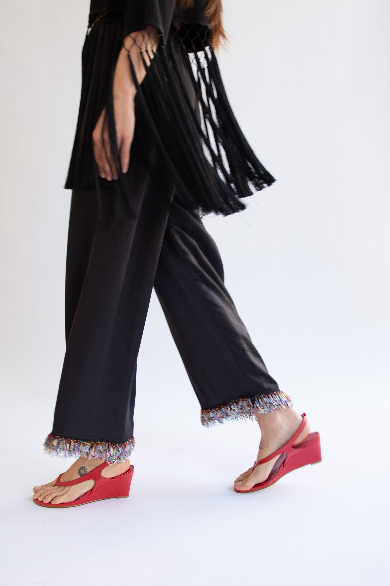 MR. LARKIN, Bella Bead Pants, Black