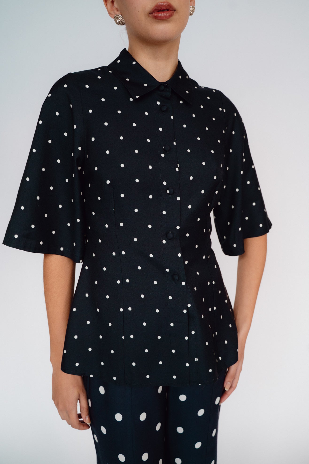 MR. LARKIN, Tillie Shirt, Black