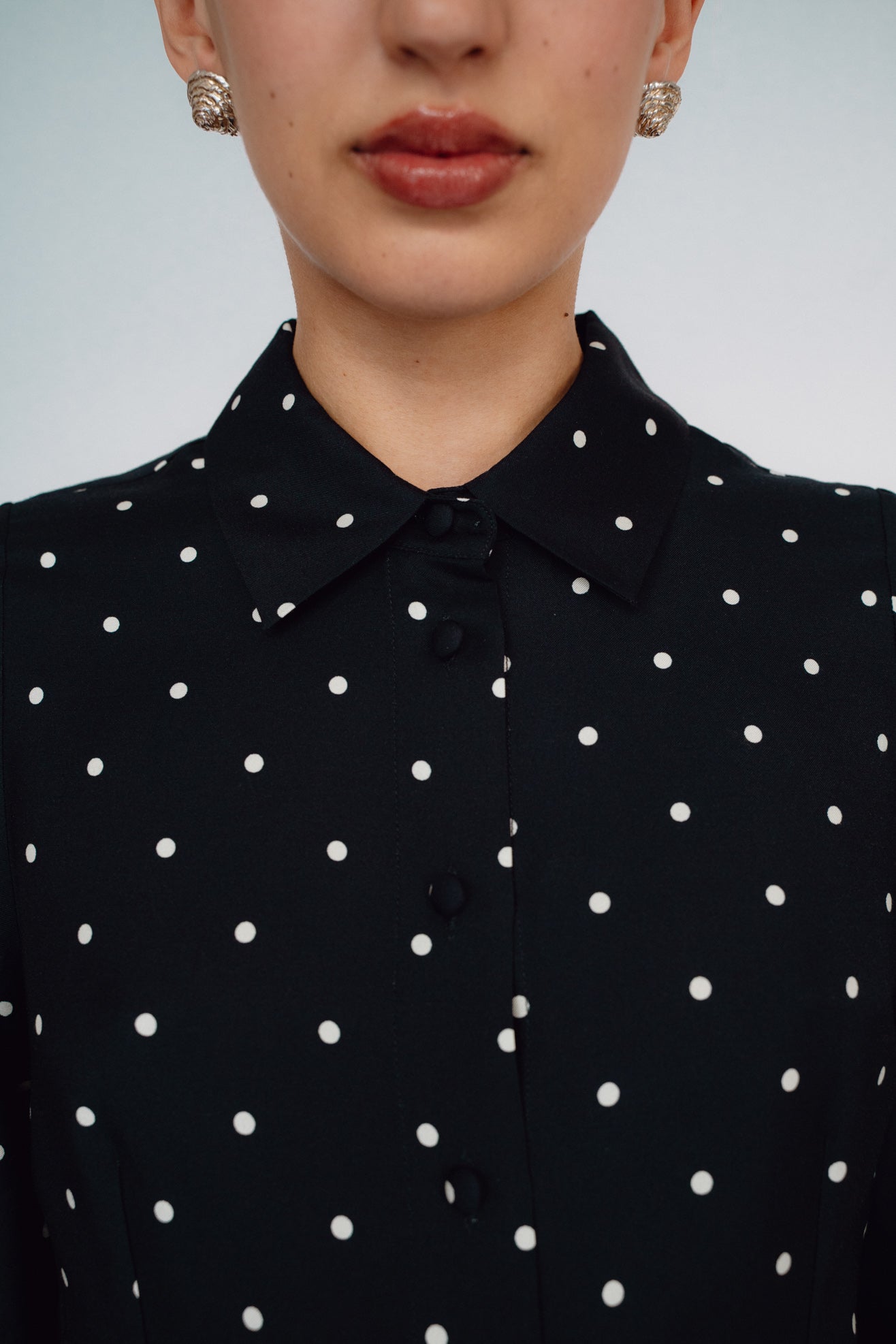 MR. LARKIN, Tillie Shirt, Black