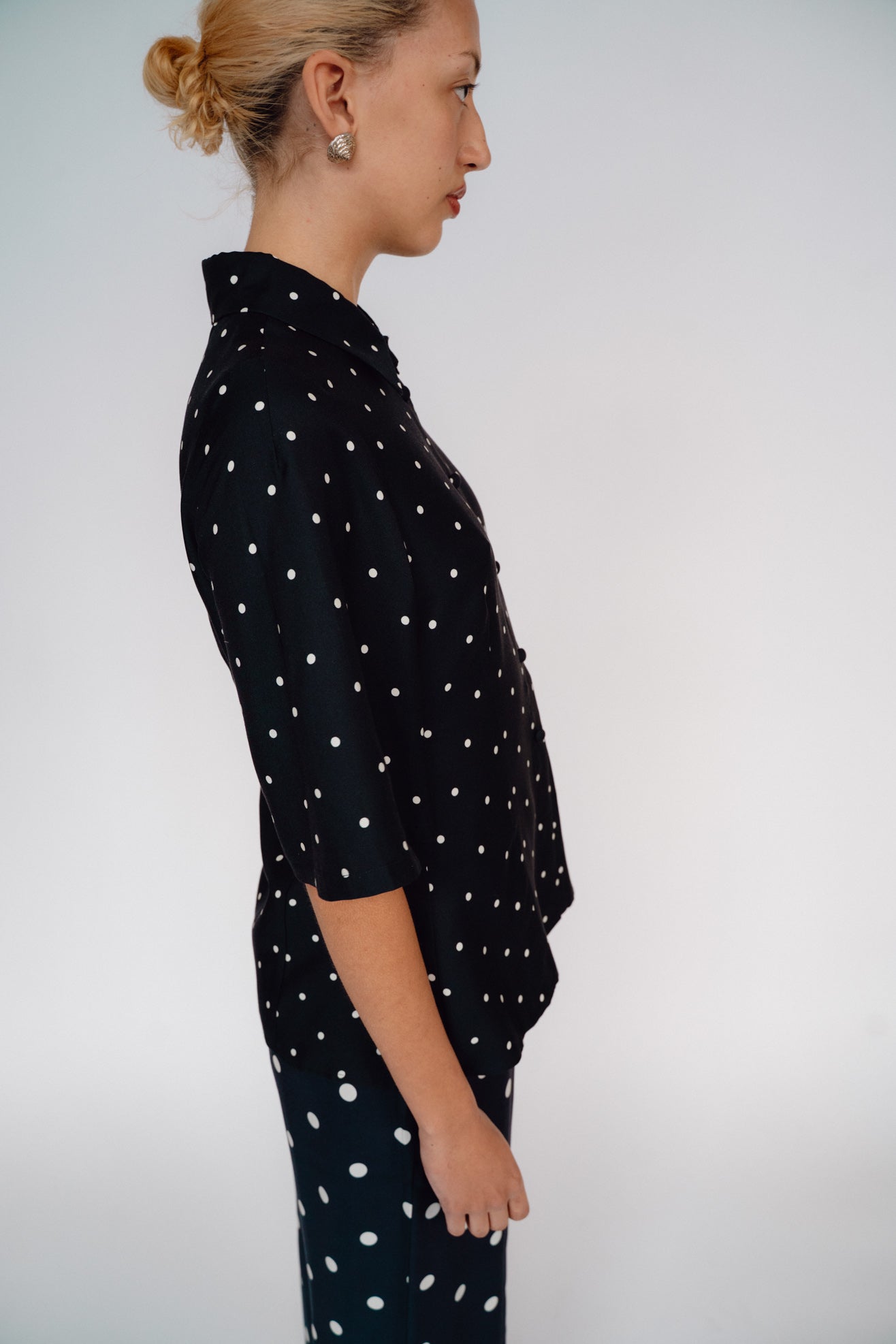MR. LARKIN, Tillie Shirt, Black
