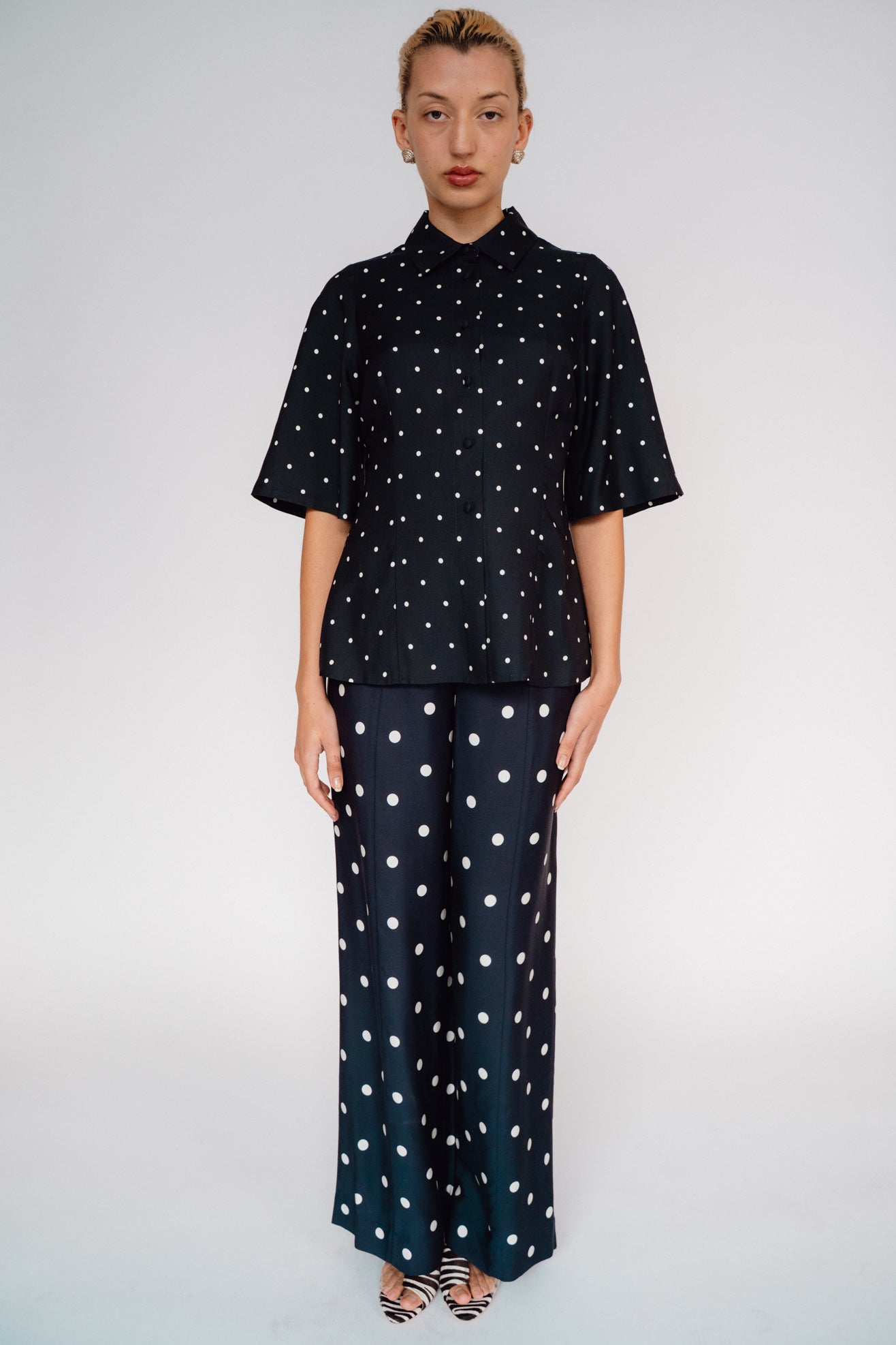 MR. LARKIN, Tillie Shirt, Black