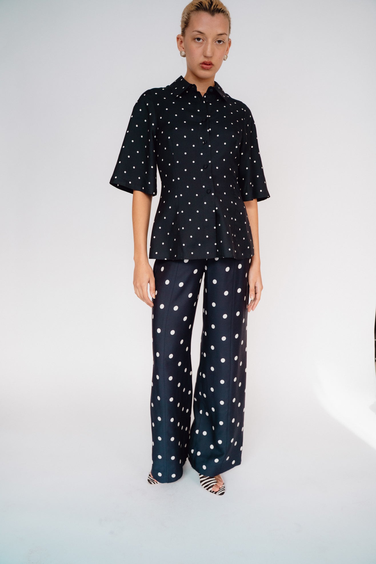 MR. LARKIN, Tillie Shirt, Black