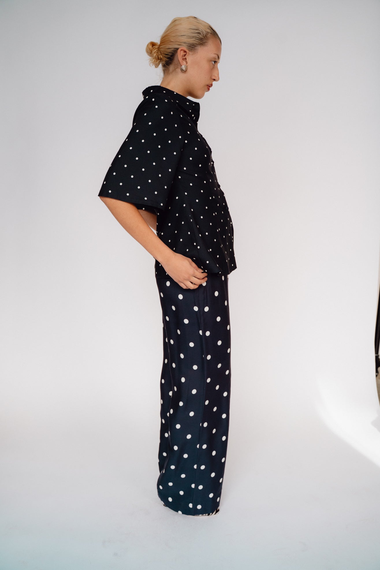 MR. LARKIN, Tillie Shirt, Black