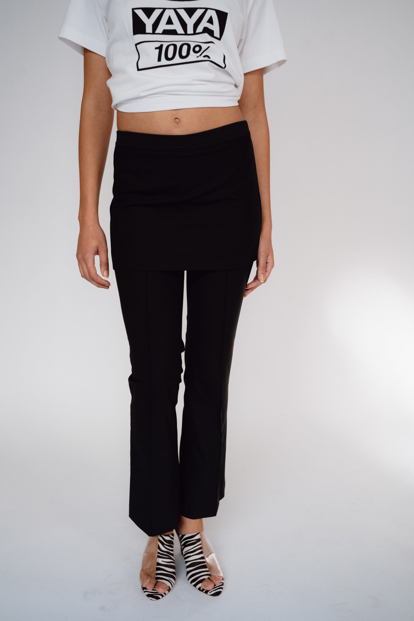 THE GARMENT, Noah Crop Skirt Pants, Black