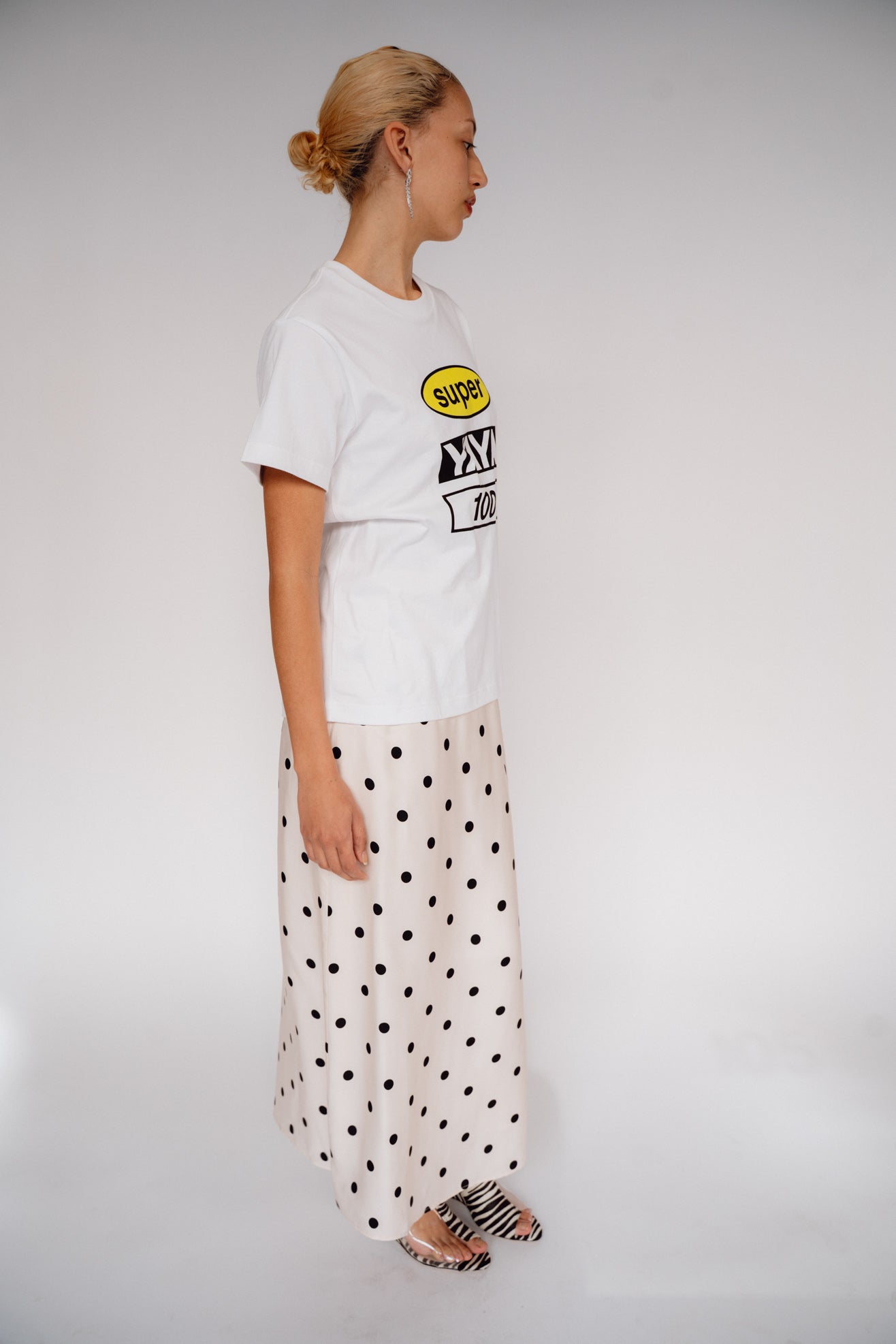 SUPER YAYA, Logo Classic T-shirt, White