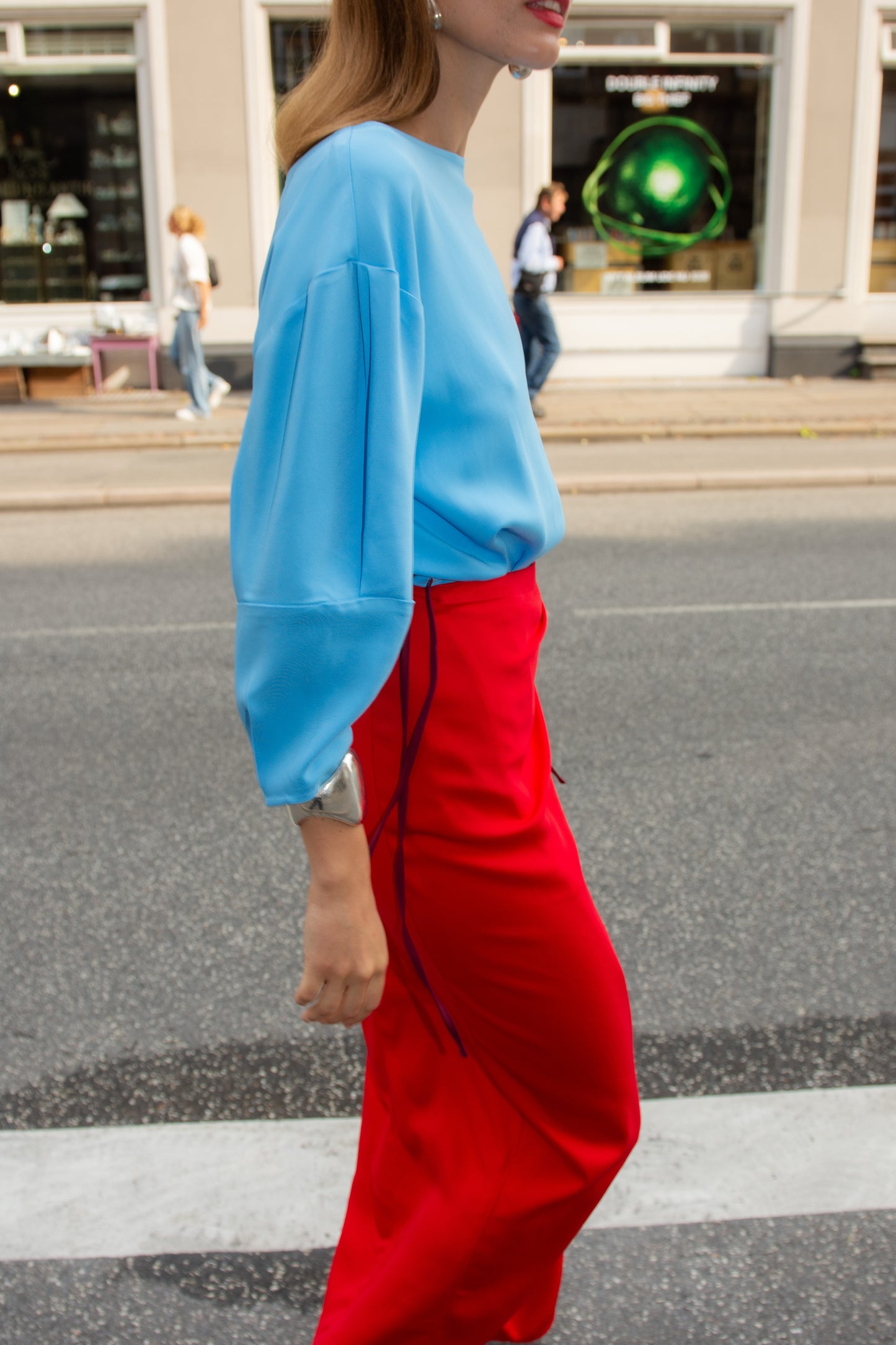 MR. LARKIN, Sloane Top, Sky Blue (Pre-Order Ships by Sept 26th)