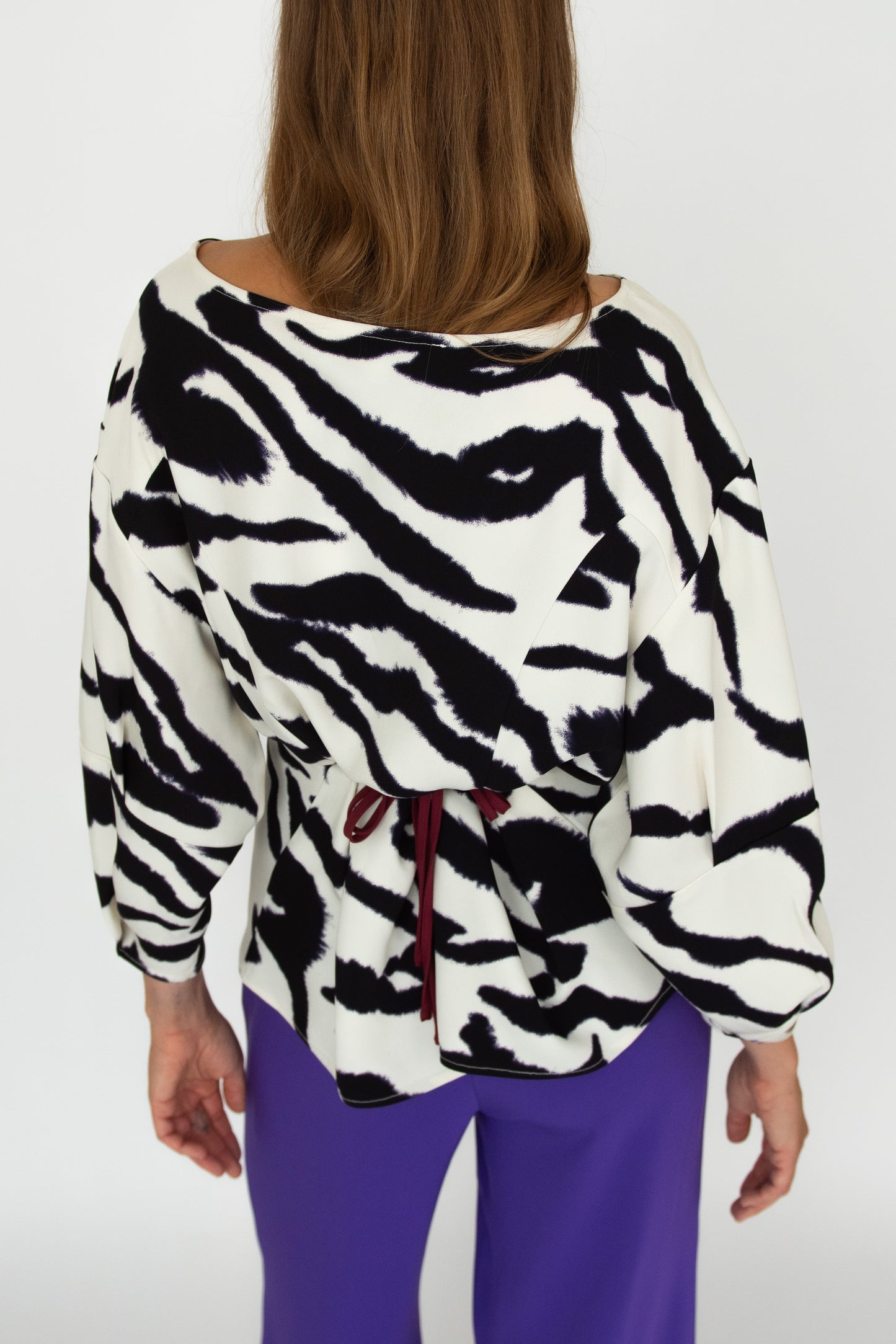 MR. LARKIN, Sloane Top, Zebra Ivory (Pre- Order Ships by Sept 26th)
