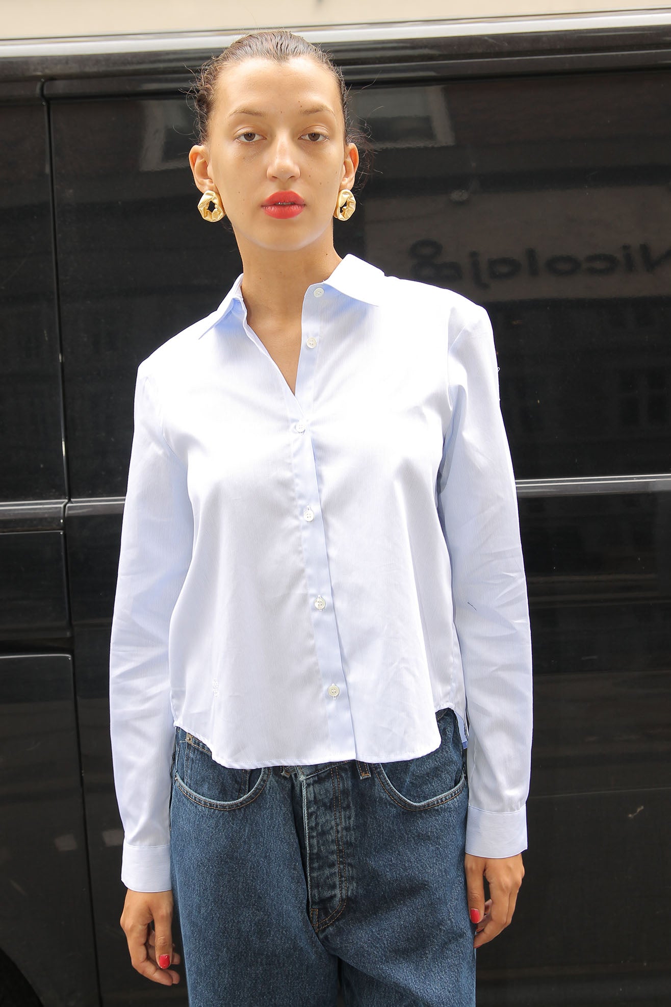 THE GARMENT, Palmela Shirt, Blue/White stripes