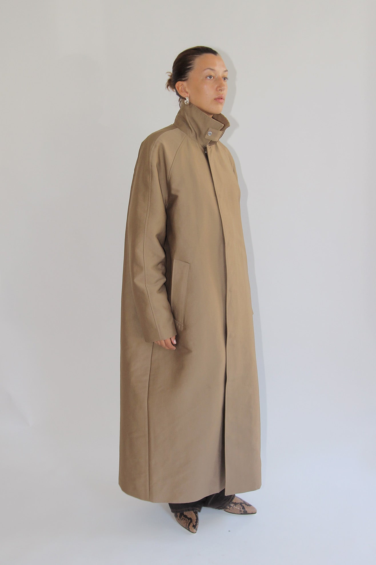 SUNFLOWER, Raglan Coat Long, Sand