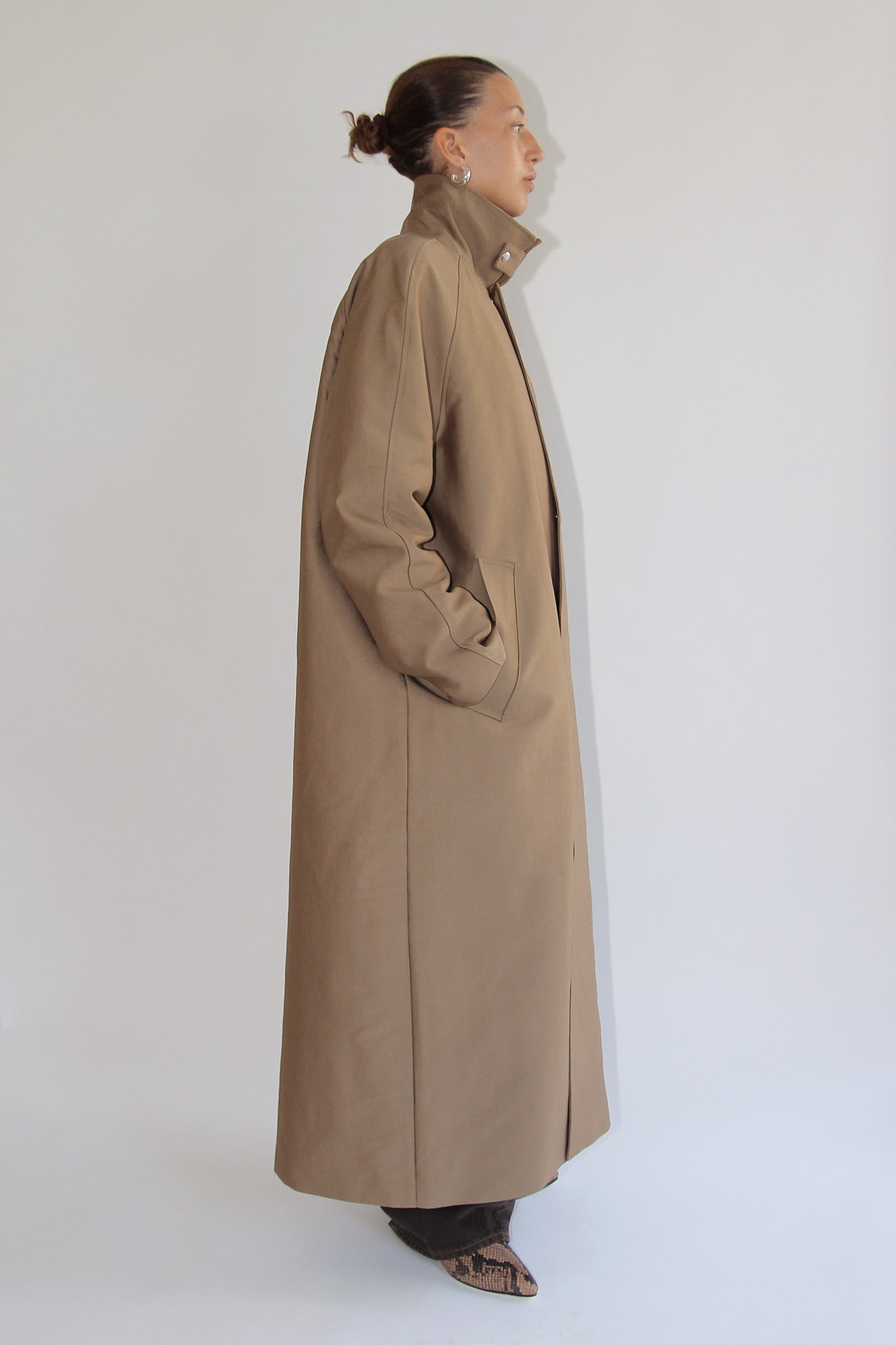 SUNFLOWER, Raglan Coat Long, Sand