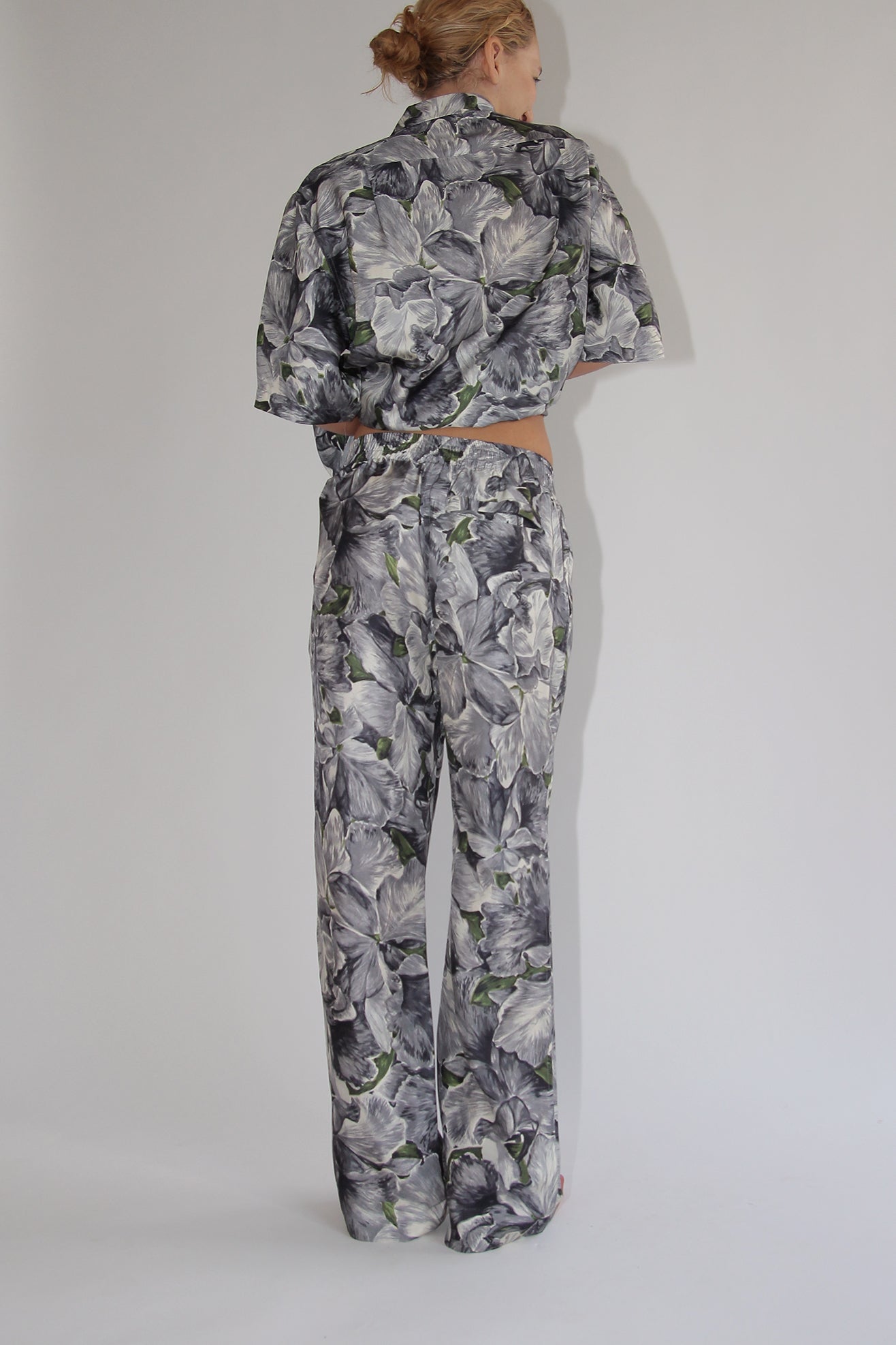 SUNFLOWER, Silk Pant AOP, Floral Print