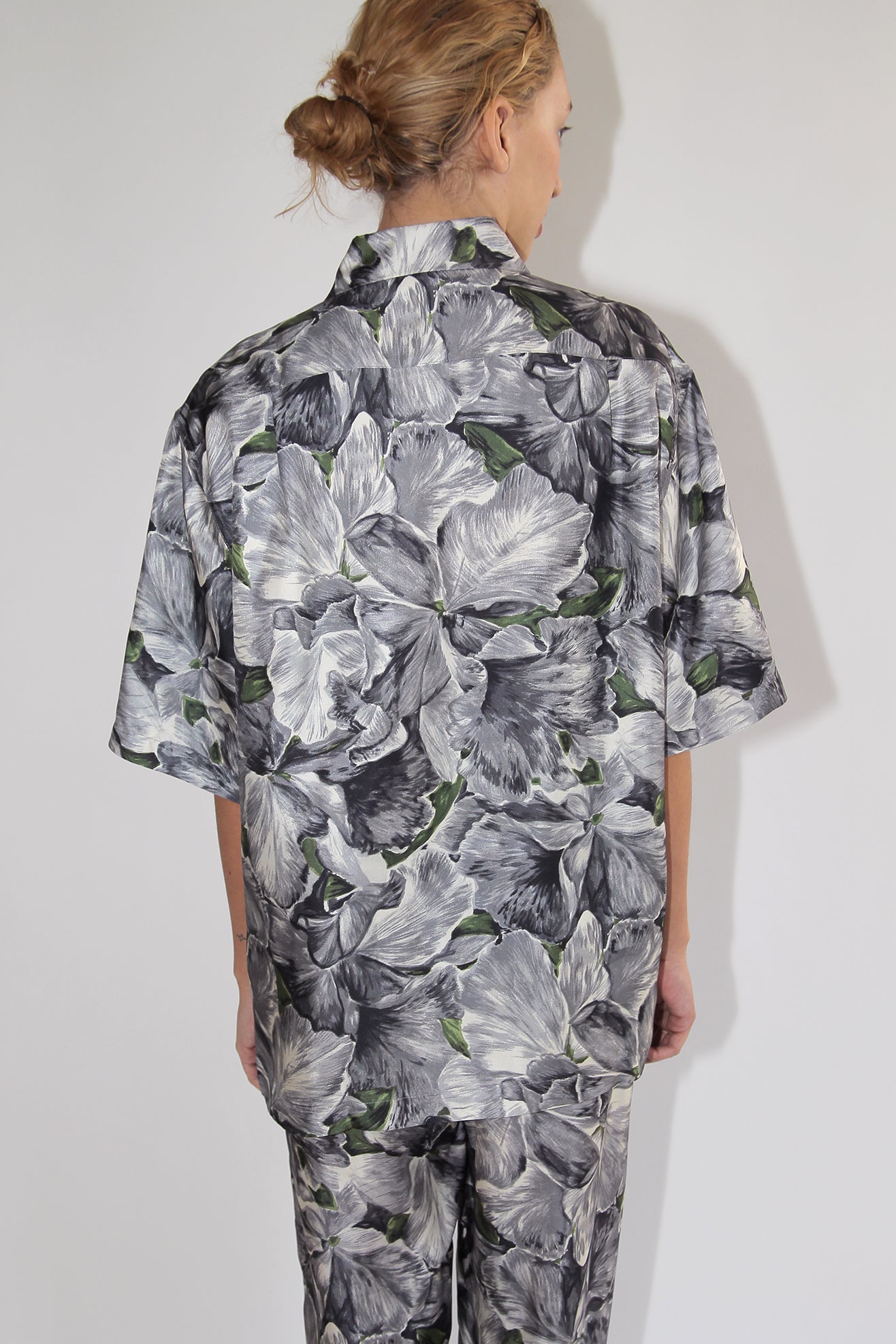 SUNFLOWER, Silk Shirt AOP, Floral Print