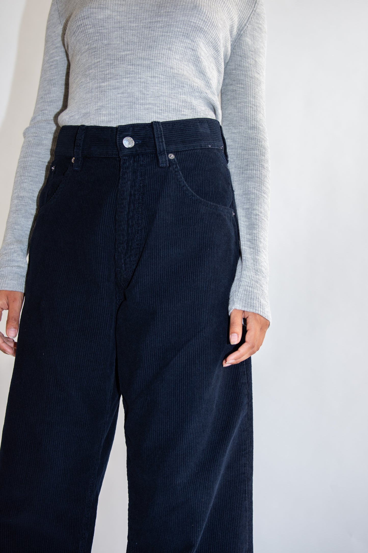 SUNFLOWER, Super Wide Pant, Navy