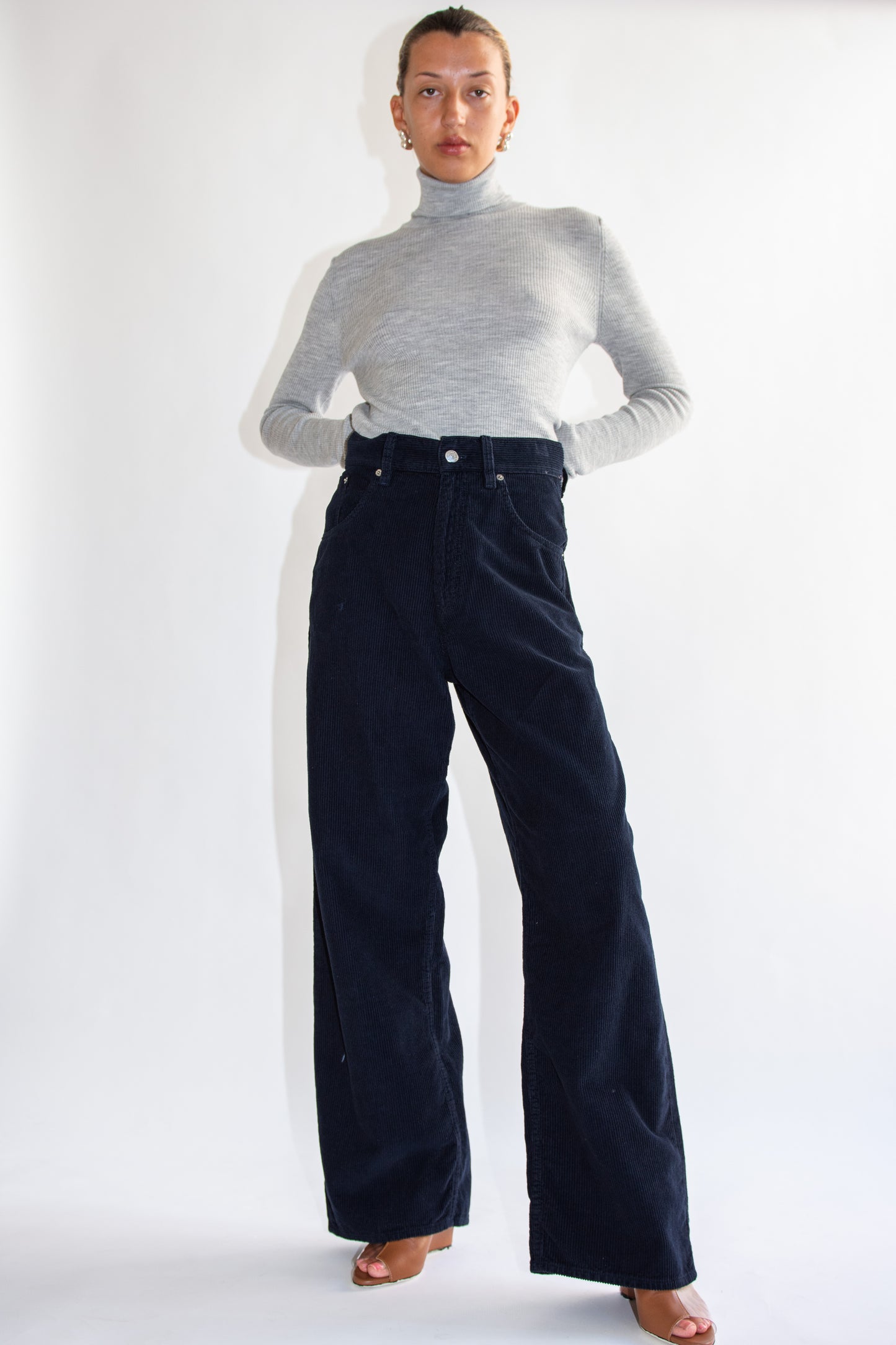 SUNFLOWER, Super Wide Pant, Navy