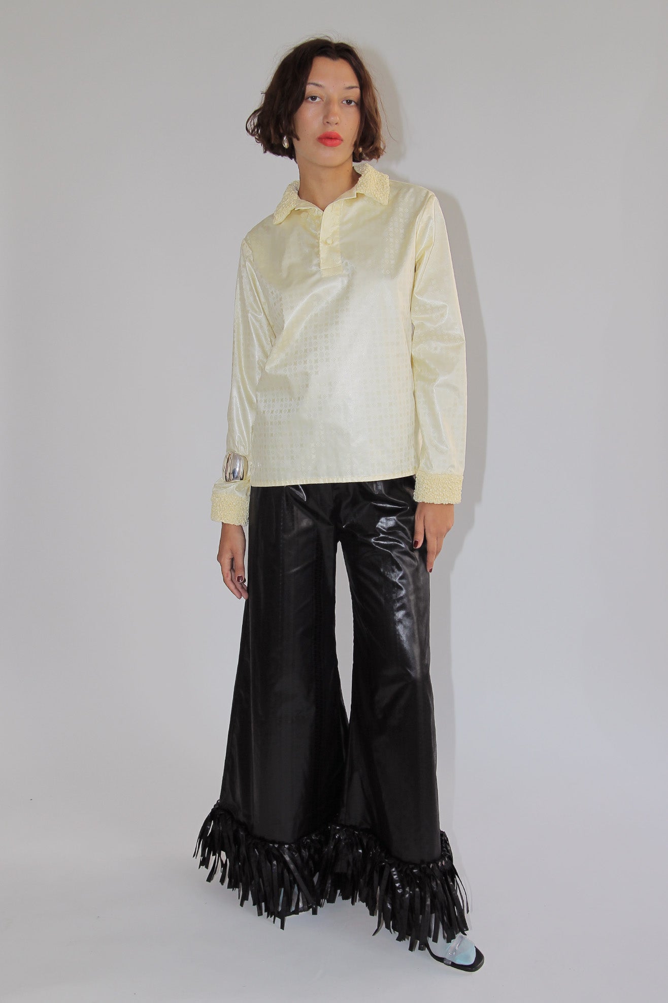 SUPER YAYA, Paolo Polo Plain Shirt, Soft Yellow