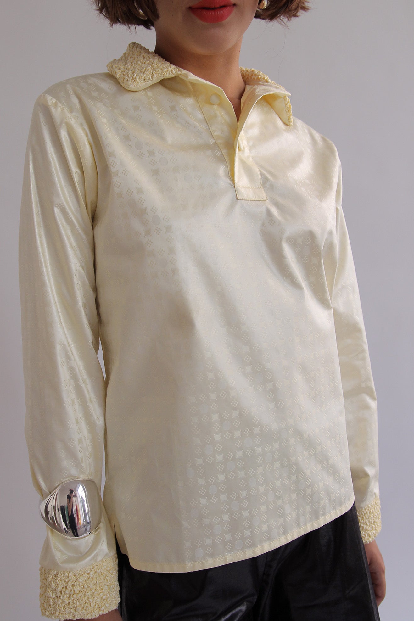 SUPER YAYA, Paolo Polo Plain Shirt, Soft Yellow