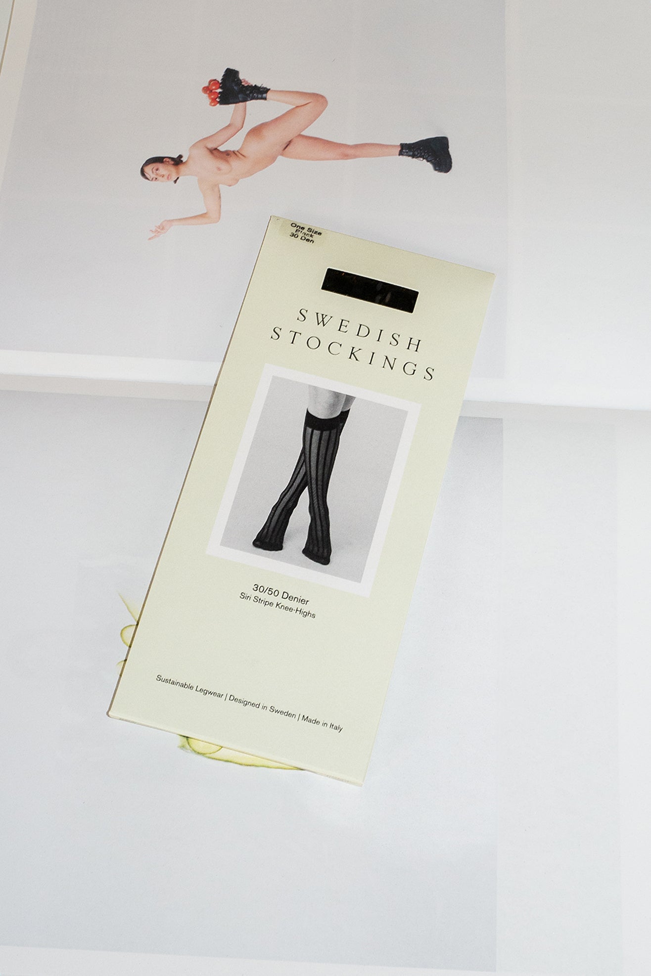 SWEDISH STOCKINGS, Siri Stripe Knee-Highs
