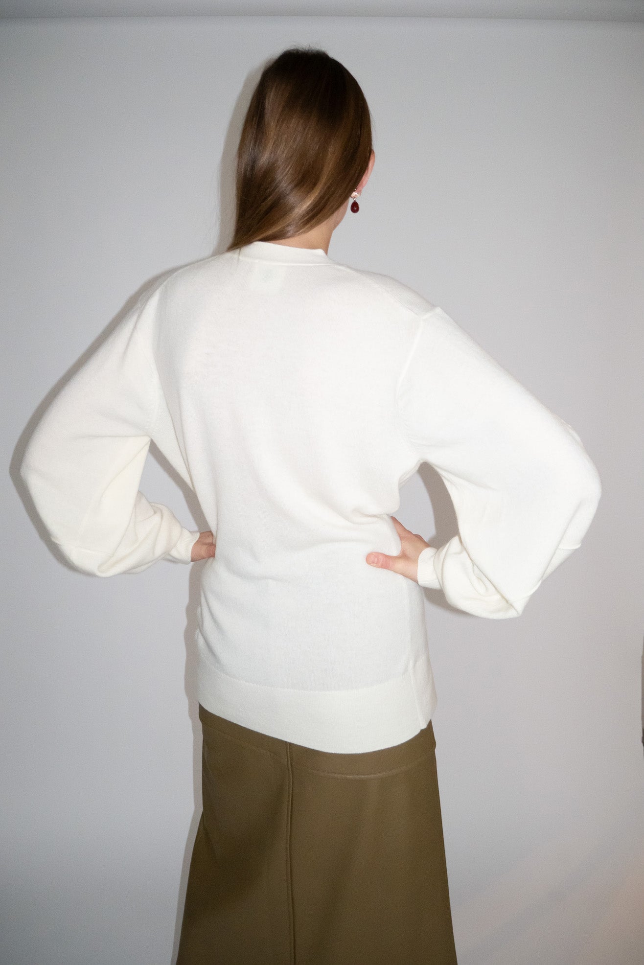 THE GARMENT, Como Sleeve Cardigan, Ivory